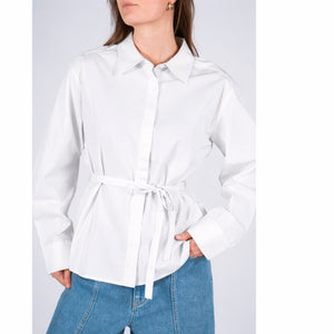 NORR Fraser padded shirt Skjorter White