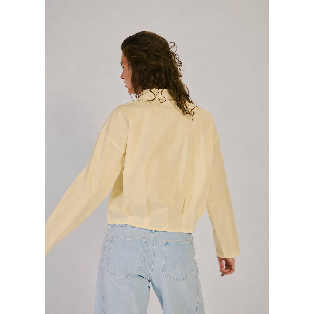 NORR Fraser pleat shirt Skjorter Light yellow