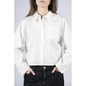 NORR Fraser pleat shirt Skjorter White