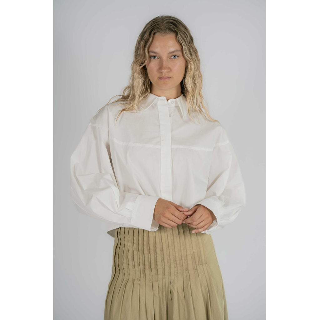 NORR Fraser short shirt Skjorter White
