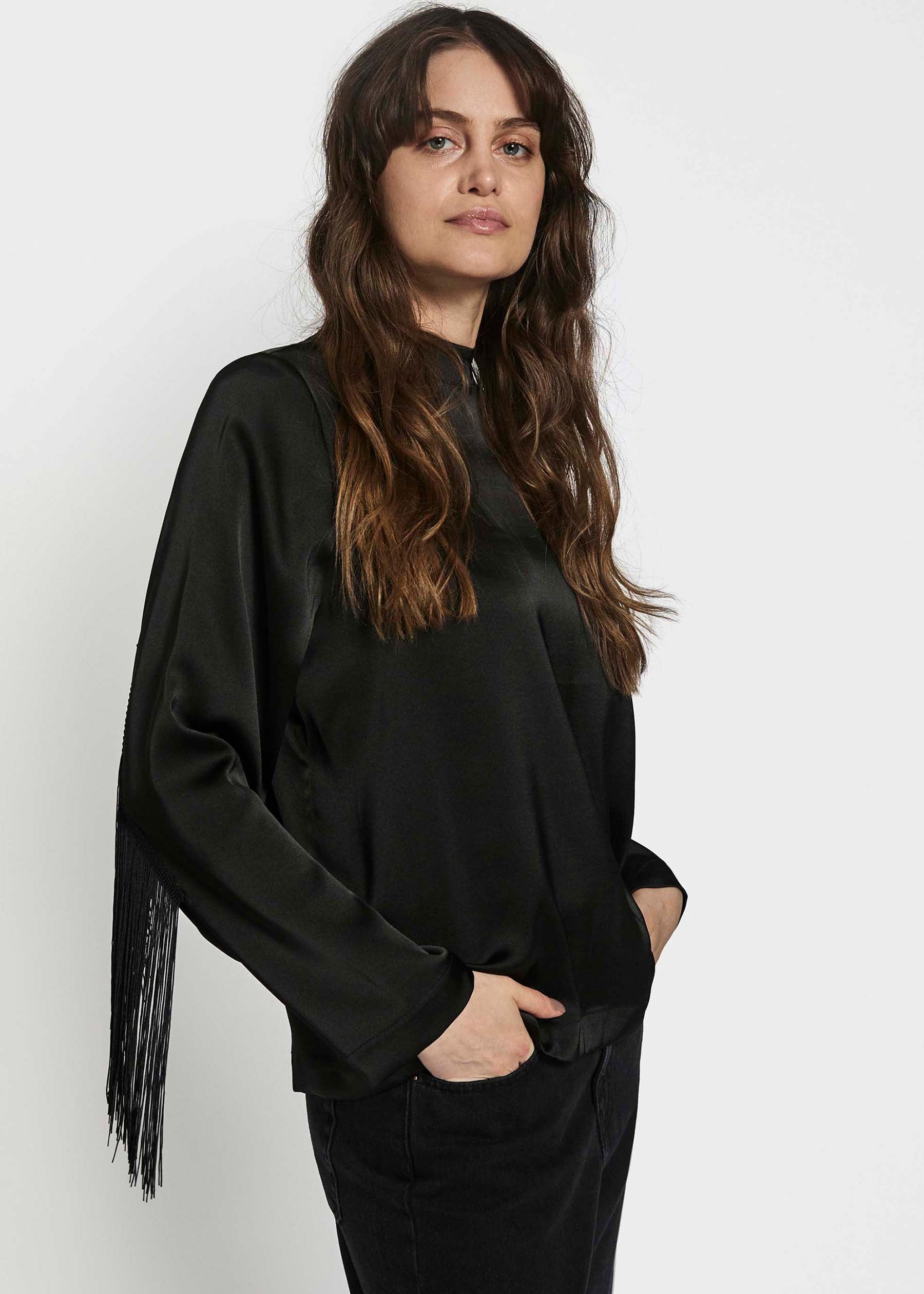 NORR Gili top Blouses Black