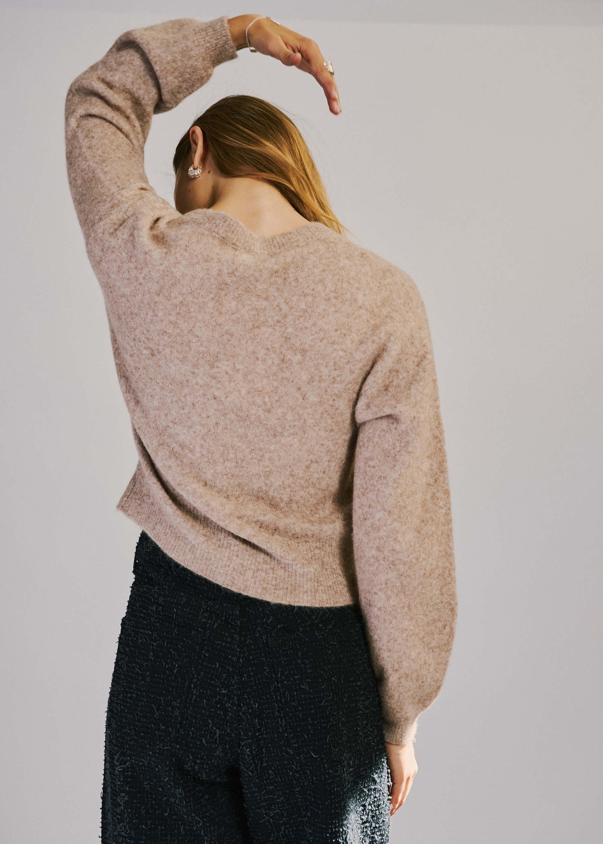 NORR Halli LS knit cardigan Strik Camel
