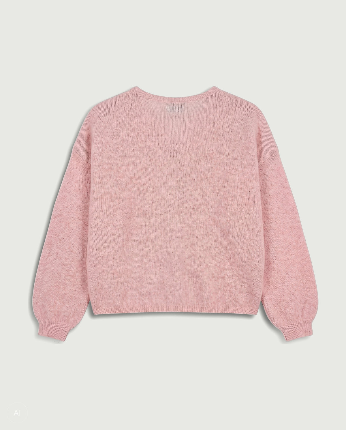 NORR Halli button knit cardigan Strik Light pink