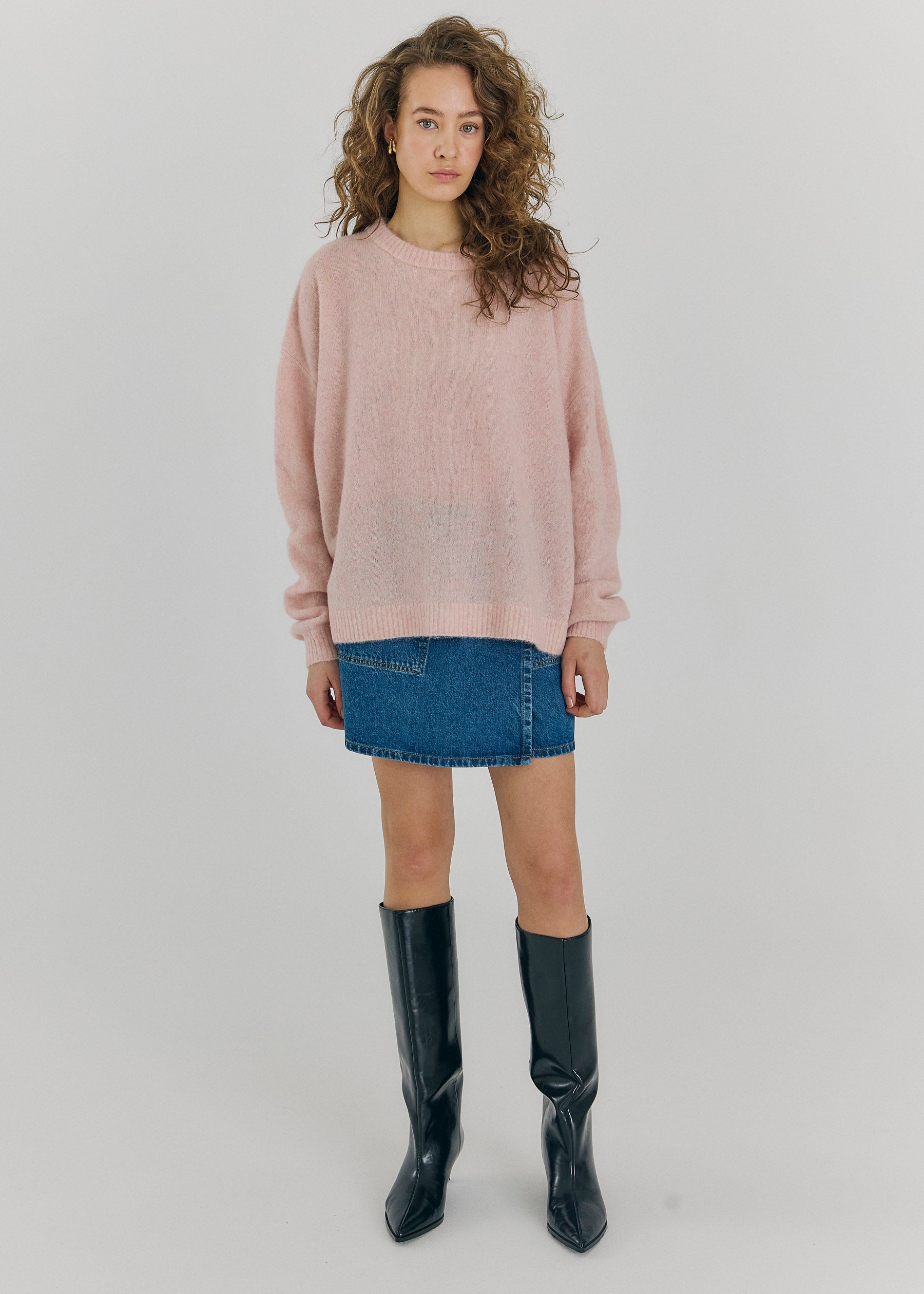 NORR Halli knit top Knits Light pink