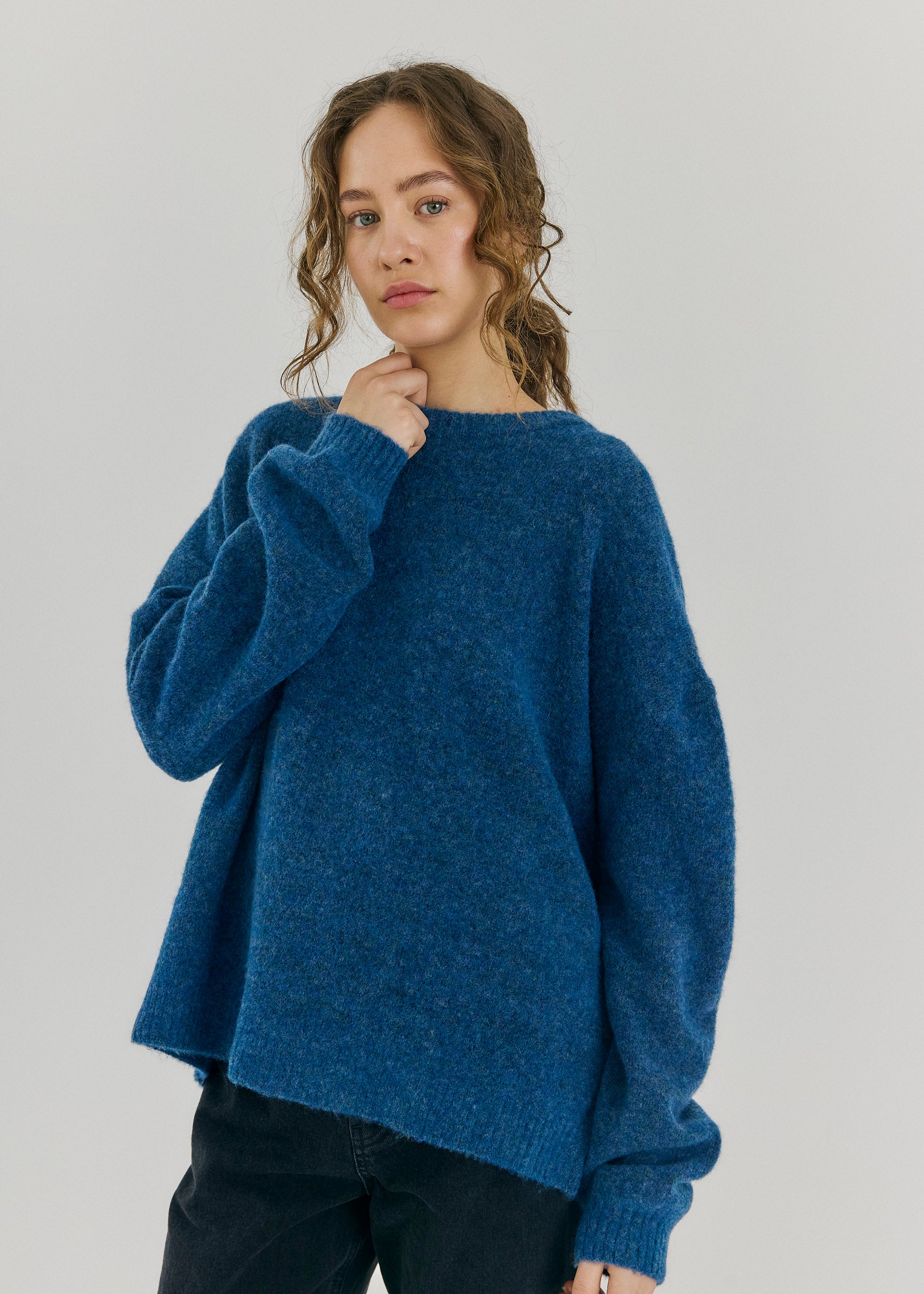 NORR Halli knit top Knits Teal