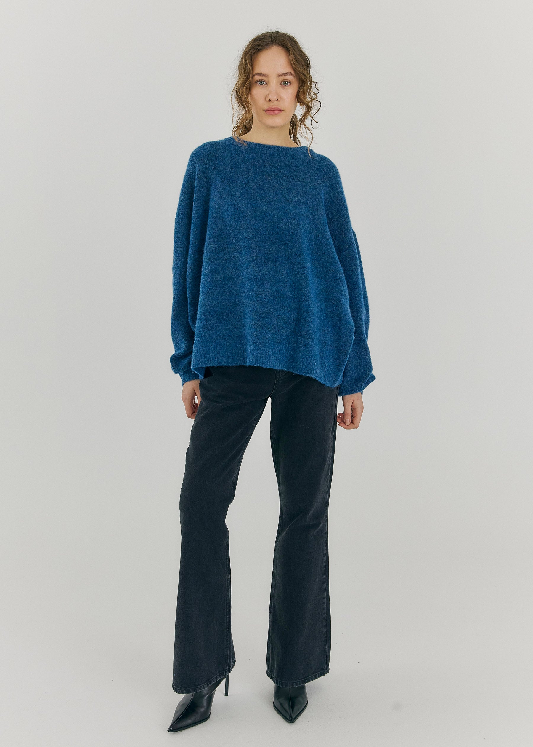 NORR Halli knit top Knits Teal