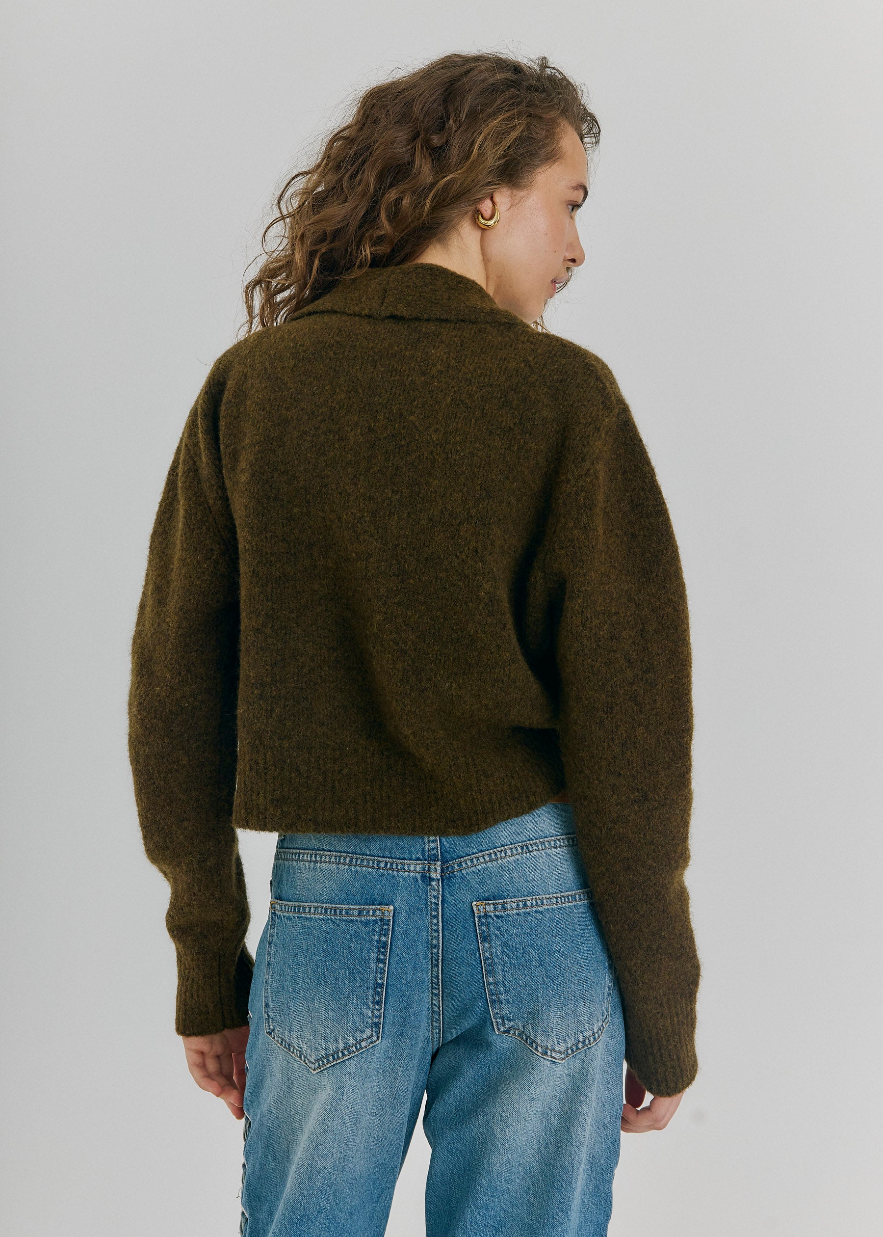 NORR Halli short knit cardigan Knits Army