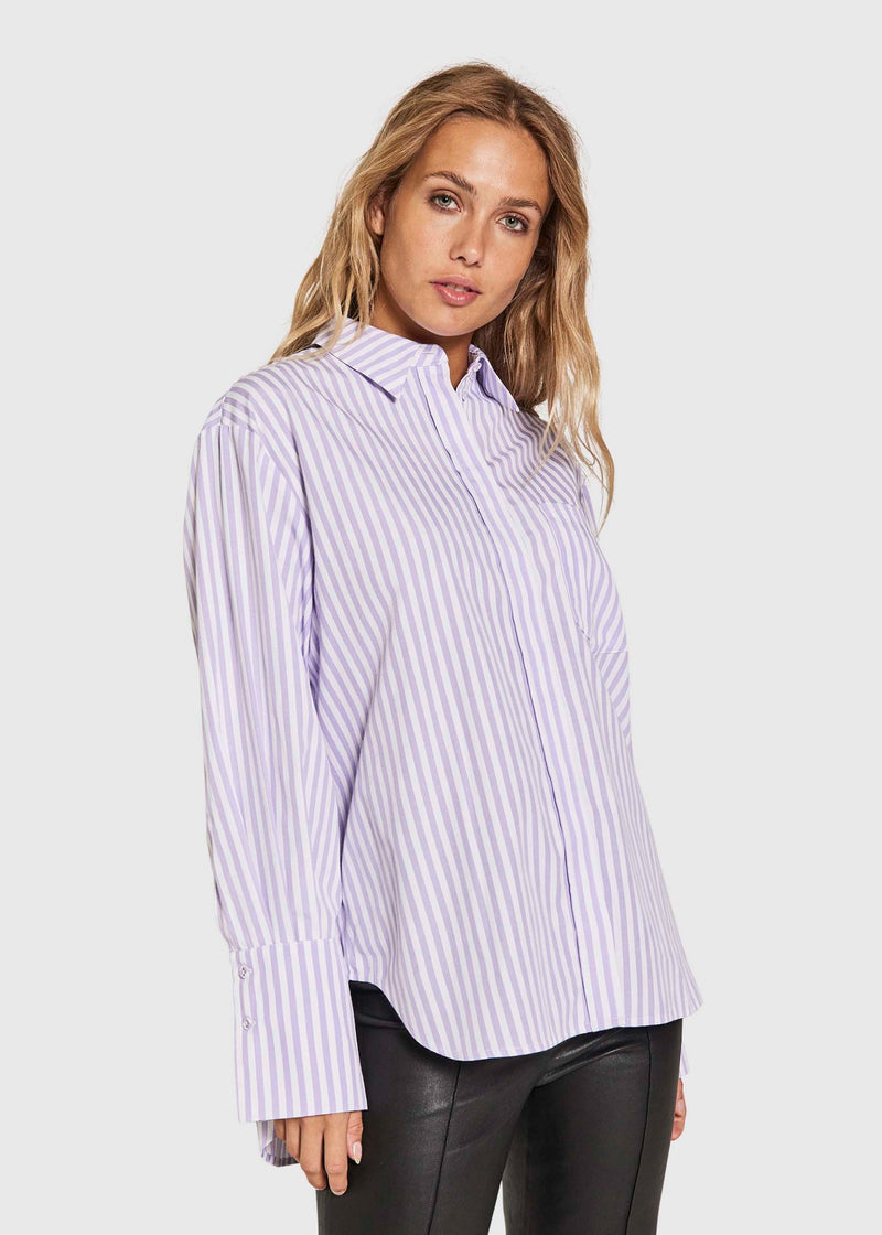 Helen shirt - Lilac stripe