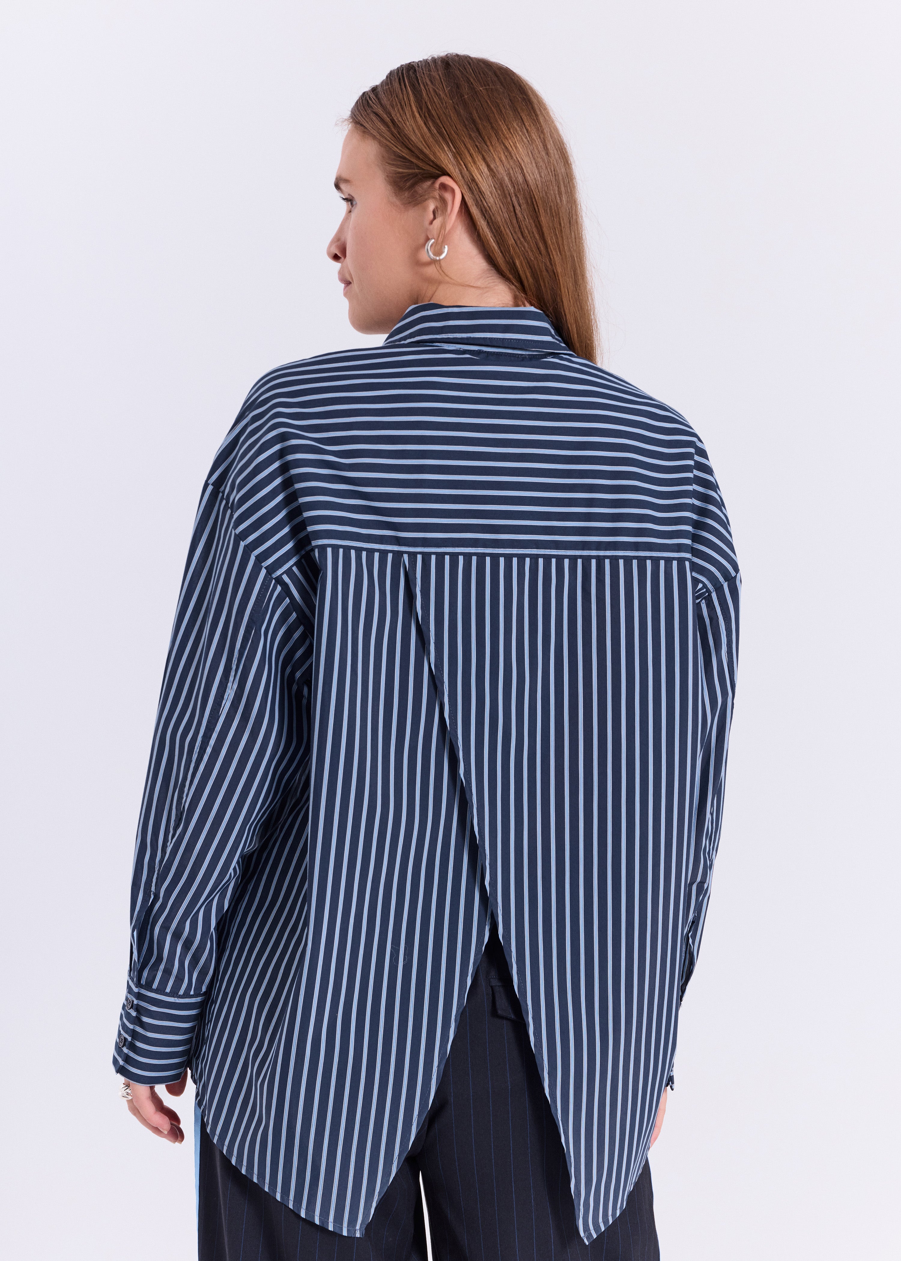 NORR Holly shirt Skjorter Blue stripe
