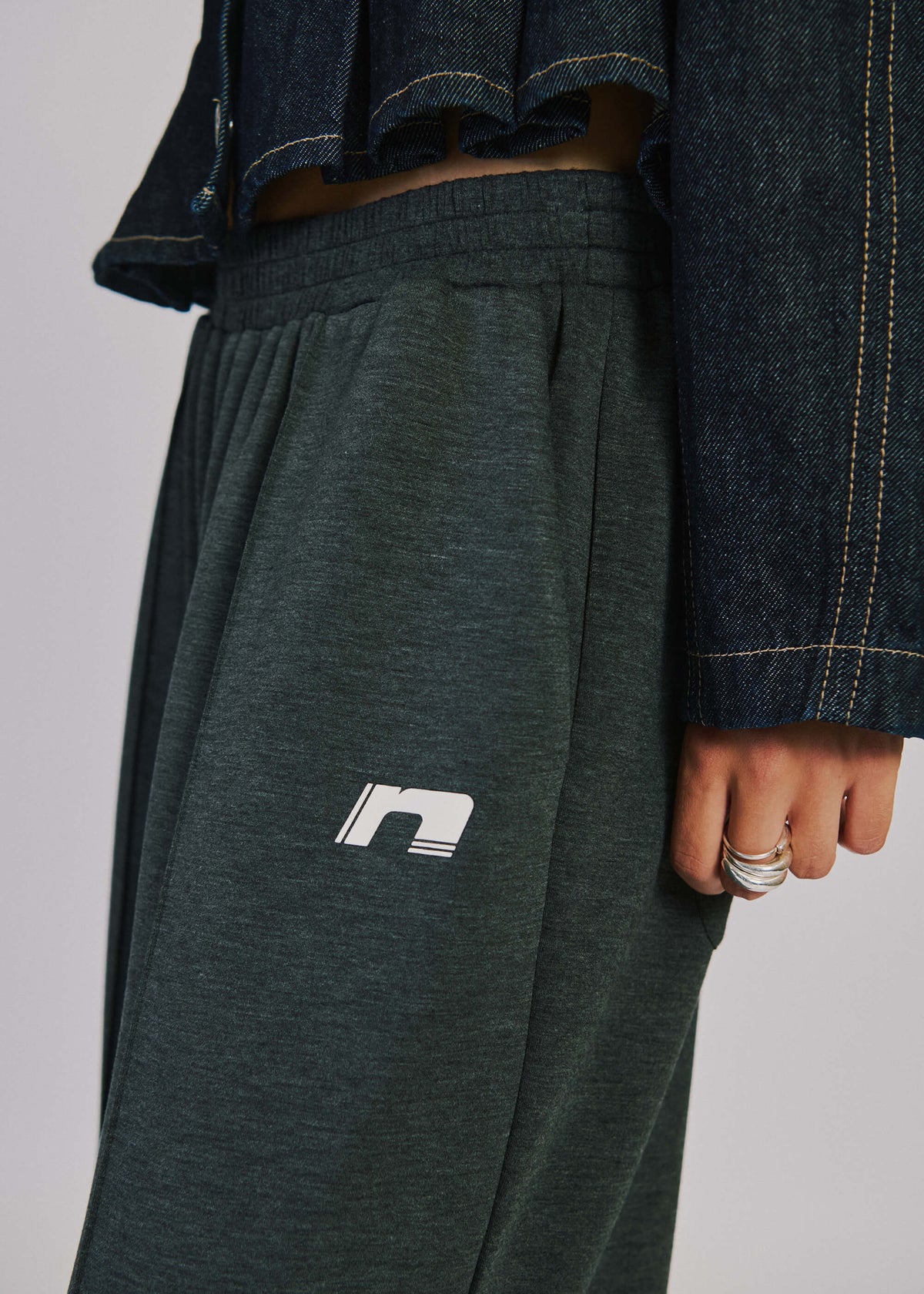 NORR Karla pants Bukser Dark grey melange