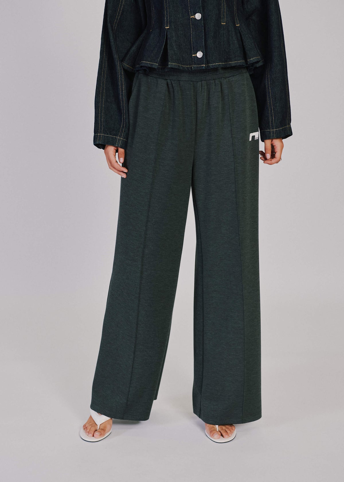 NORR Karla pants Bukser Dark grey melange