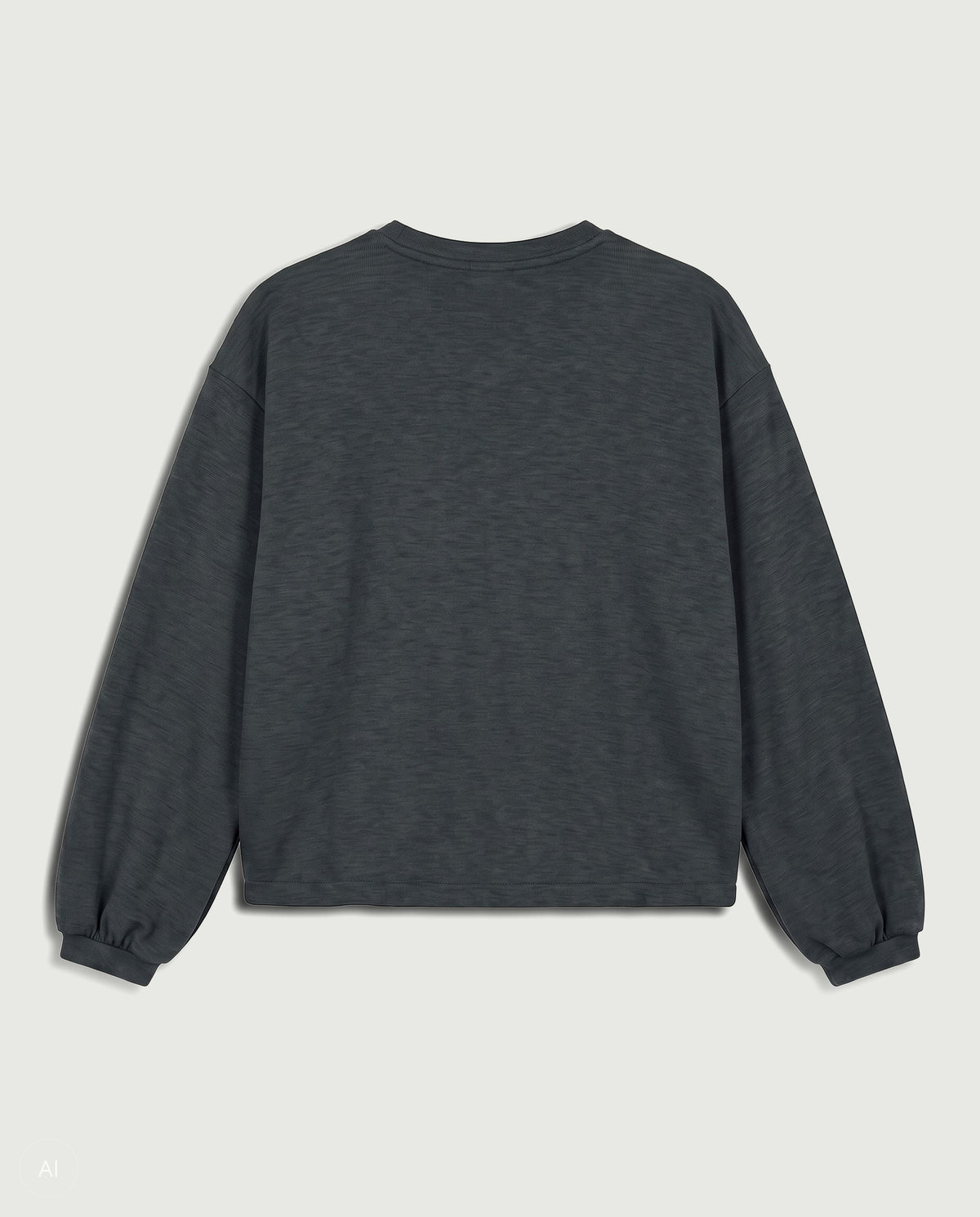 NORR Karla sweat top Toppe Dark grey melange