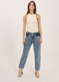 Kenzie relaxed jeans 01 - Light blue blocking