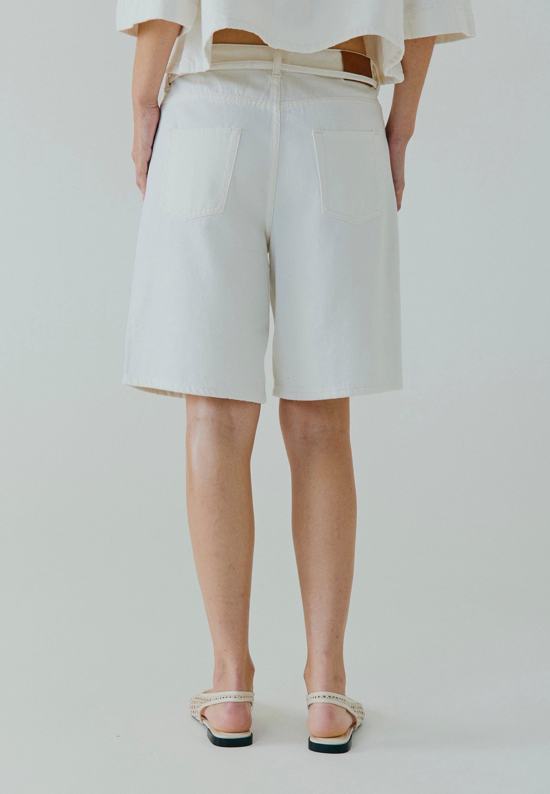 NORR Kenzina denim shorts Shorts White wash