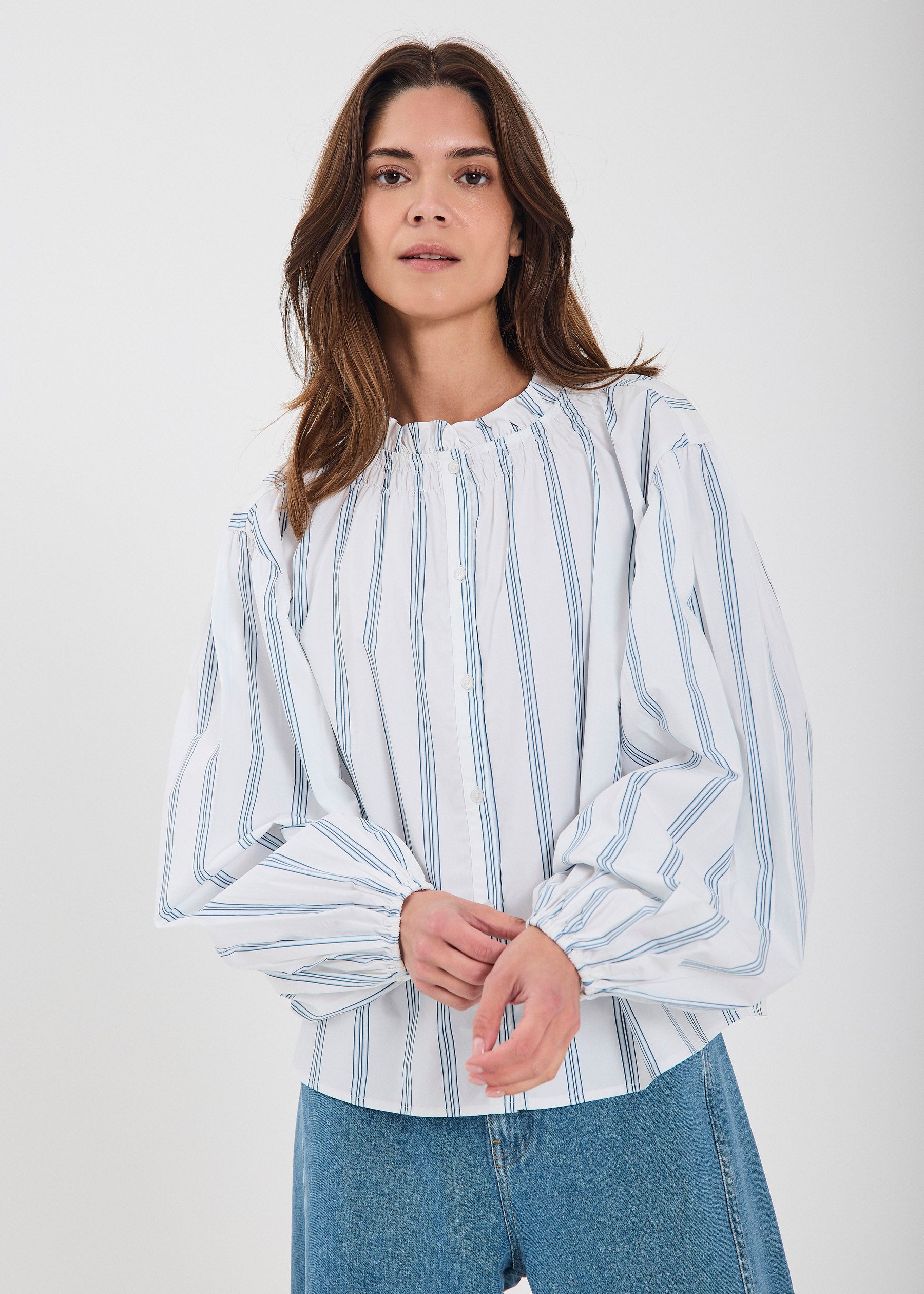 NORR Lilo shirt Skjorter White stripe