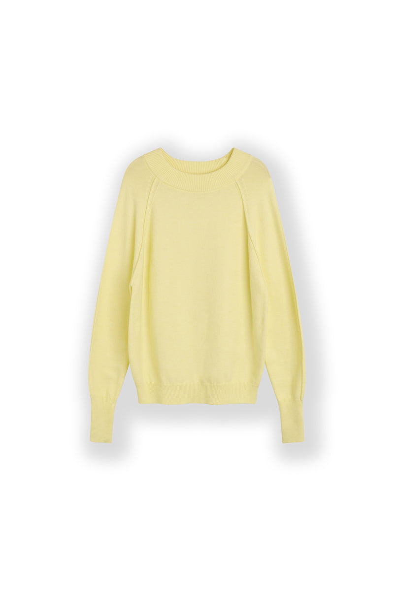 NORR Lindsay knit top Knits Light yellow