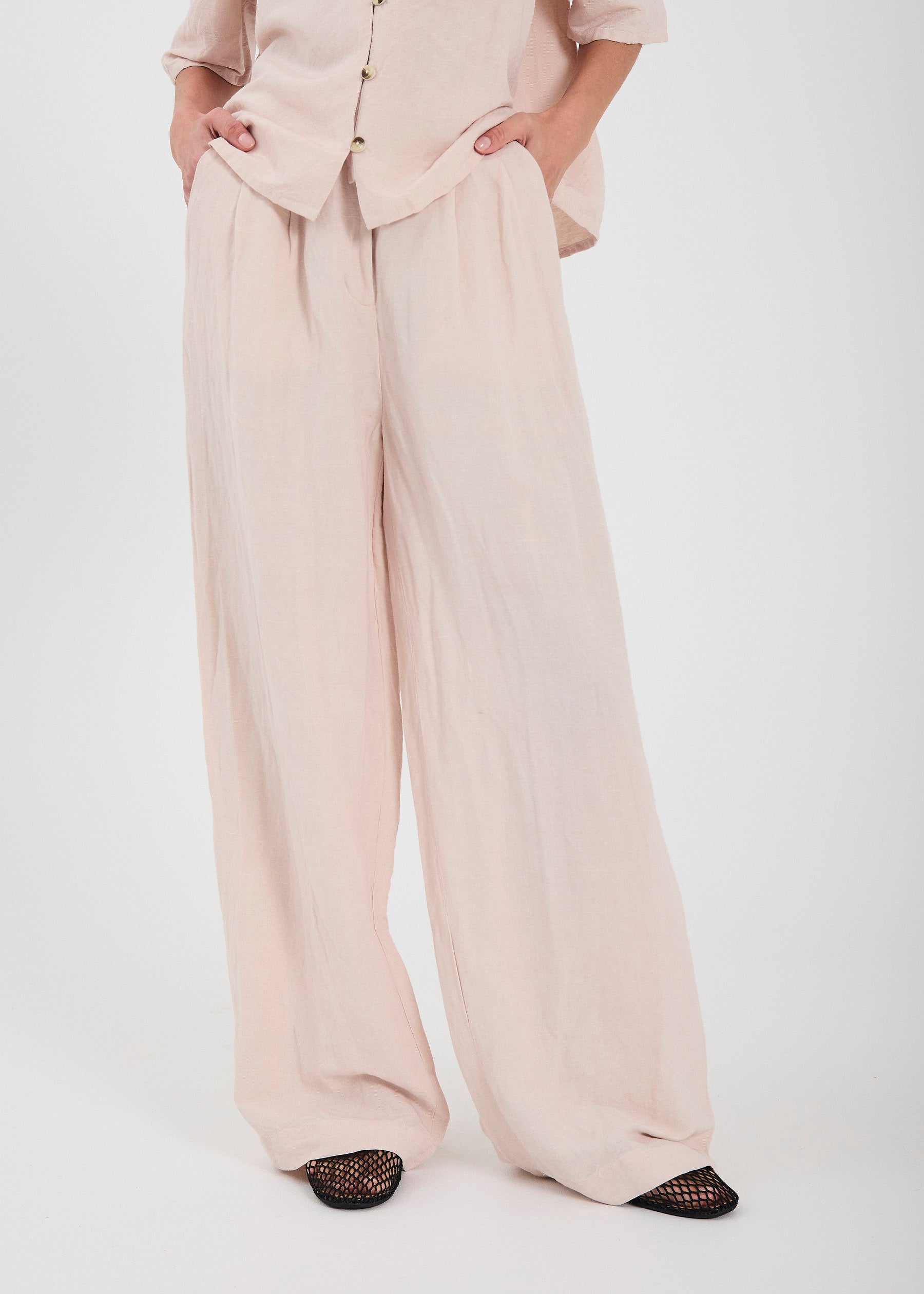 NORR Lineo pants Bukser Light Rose