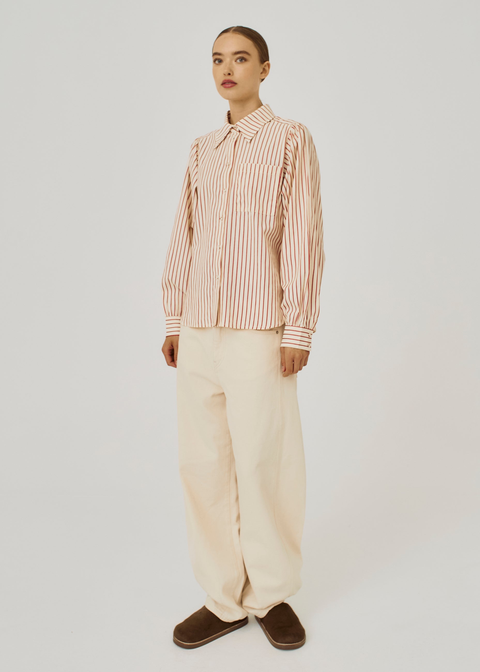 NORR Linna shirt Shirts Red stripes