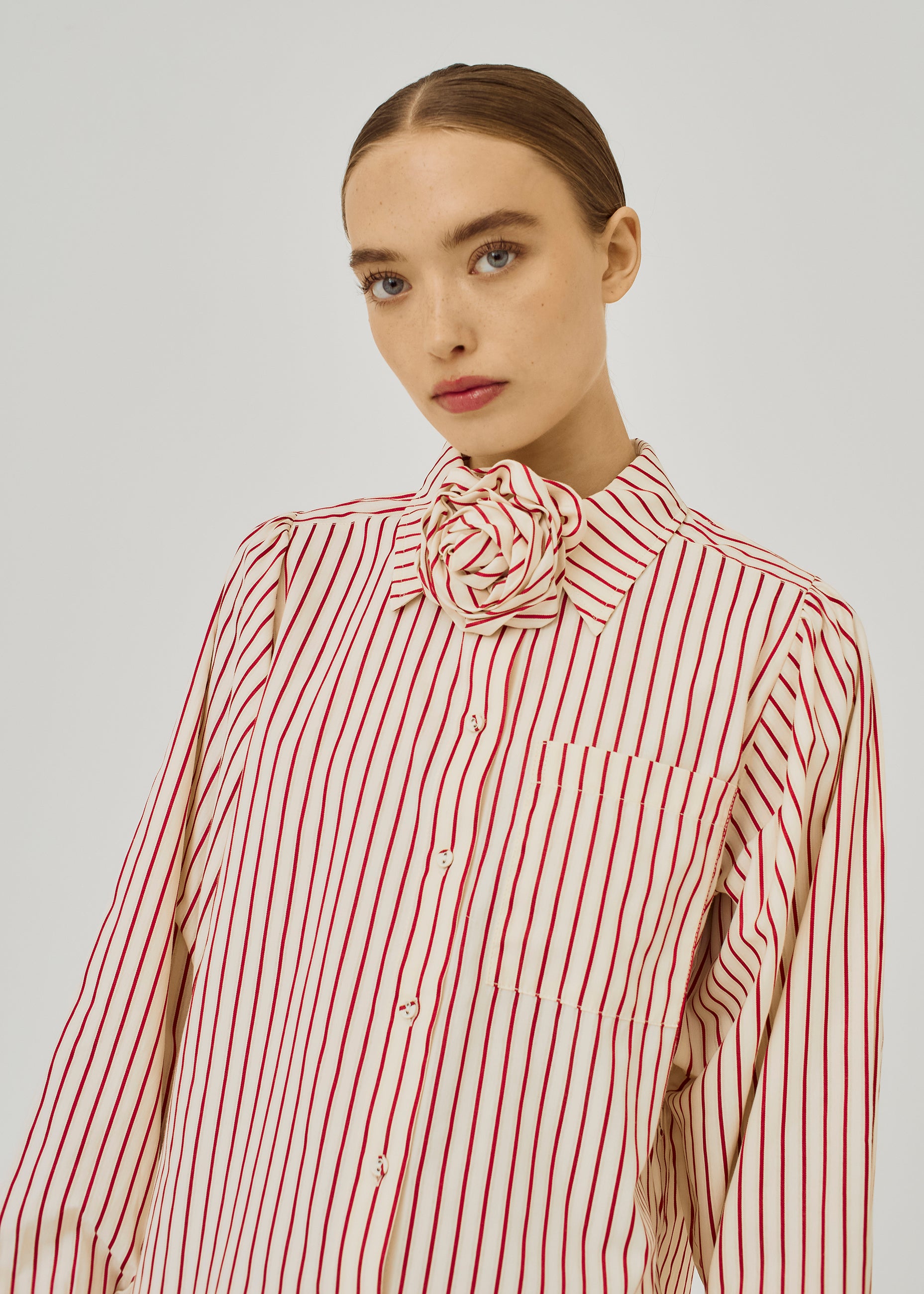 NORR Linna shirt Shirts Red stripes