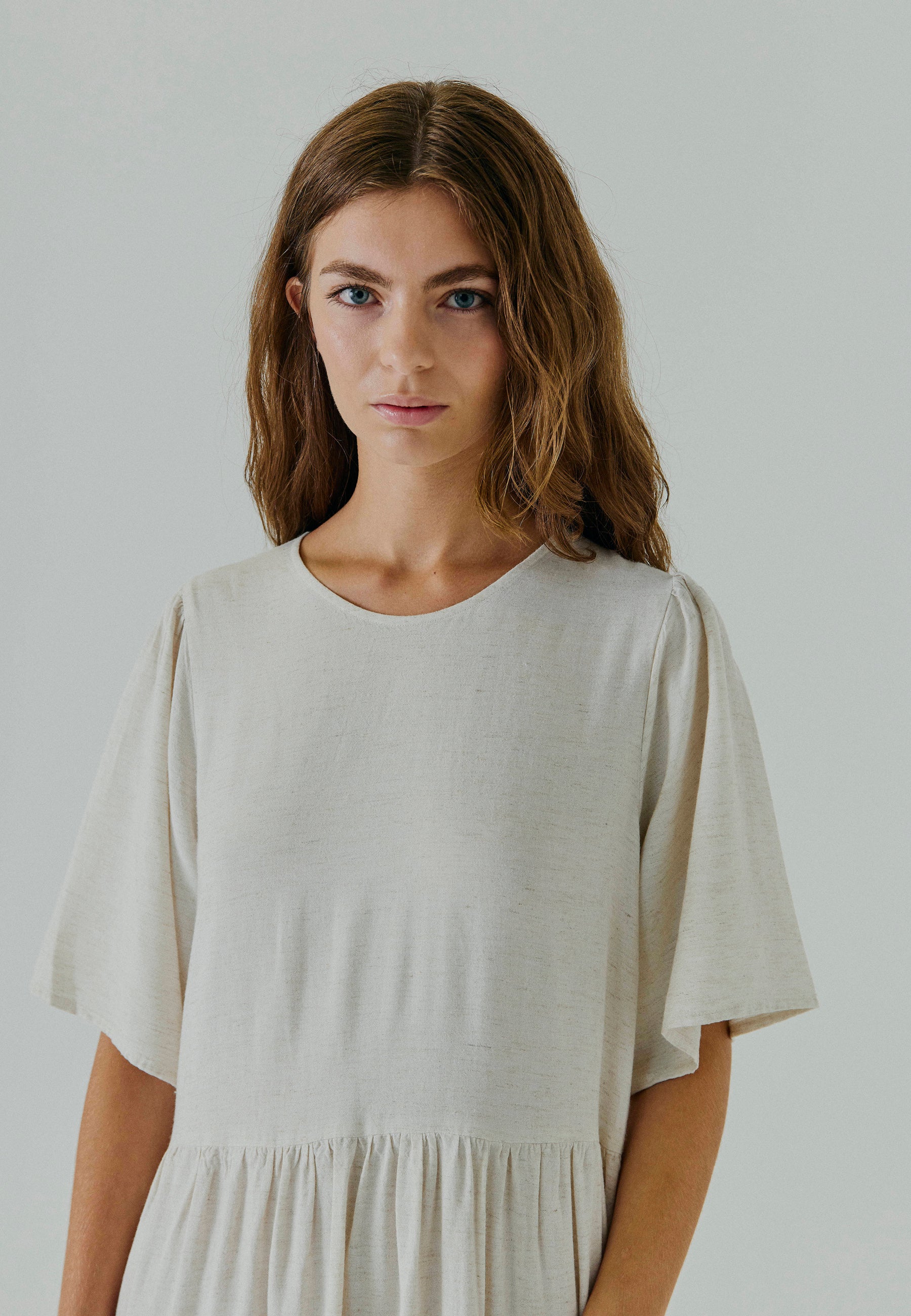 NORR Linne dress Kjoler Beige