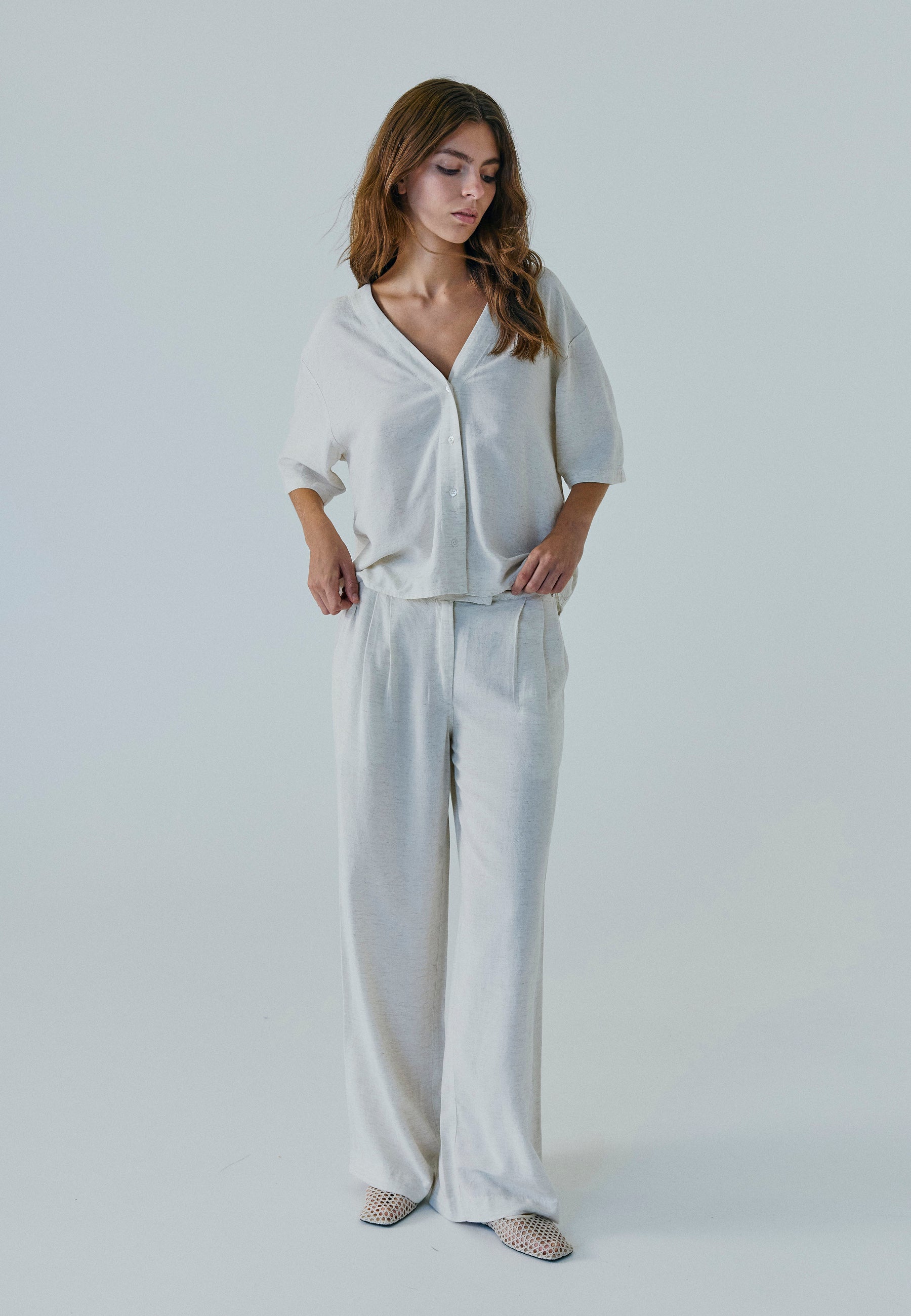 NORR Linne pants Bukser Beige