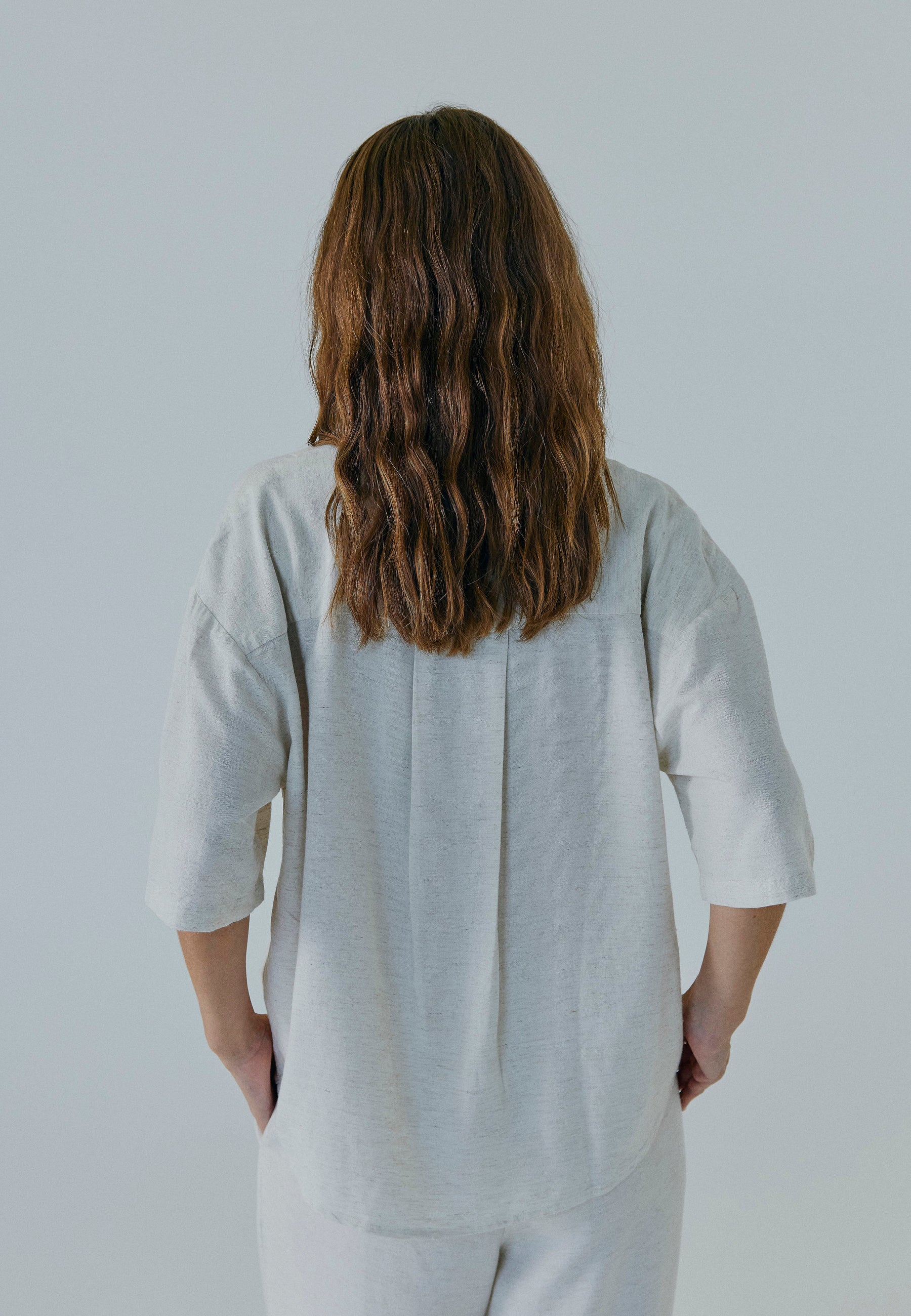 NORR Linne shirt Skjorter Beige