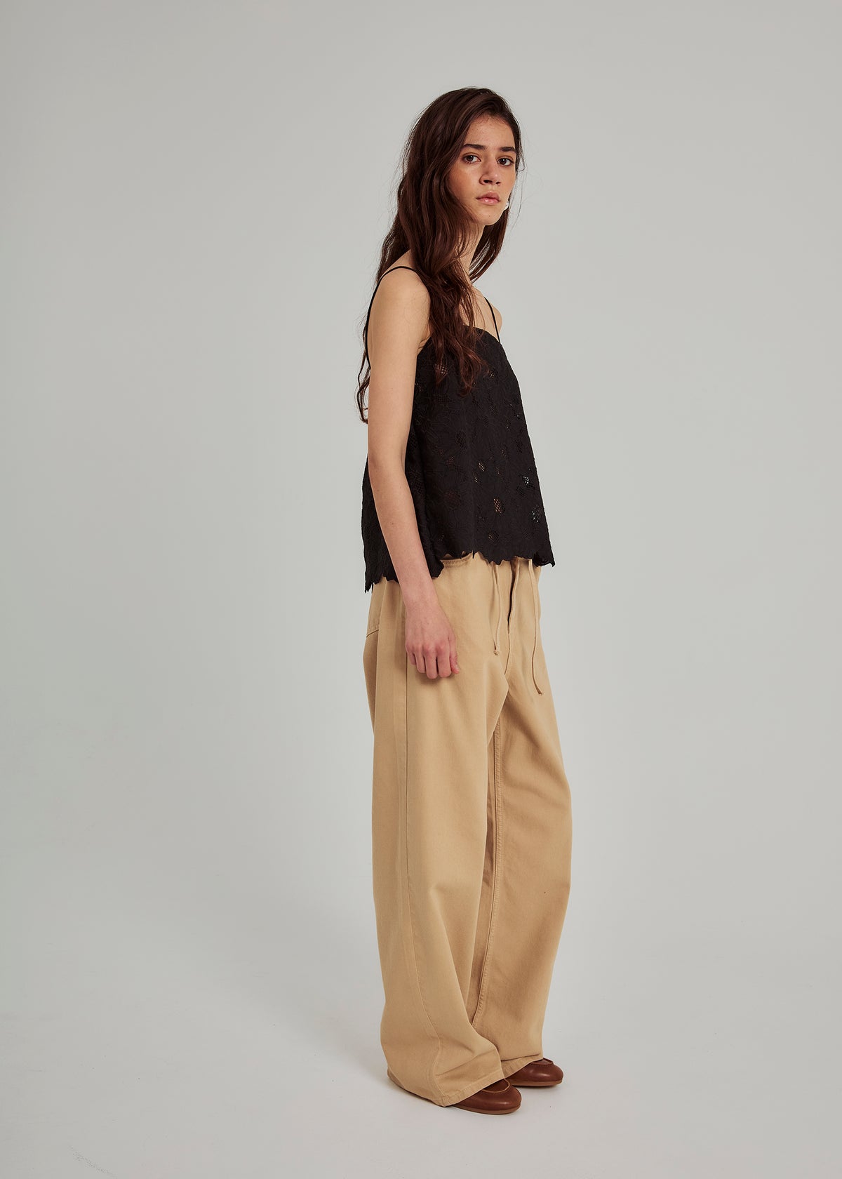 NORR Loisa strap top Toppe Black