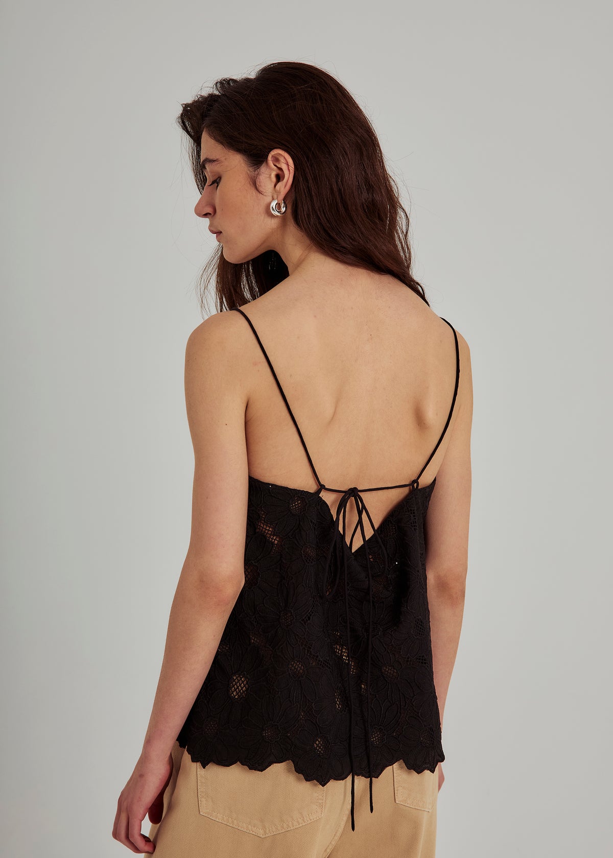 NORR Loisa strap top Toppe Black