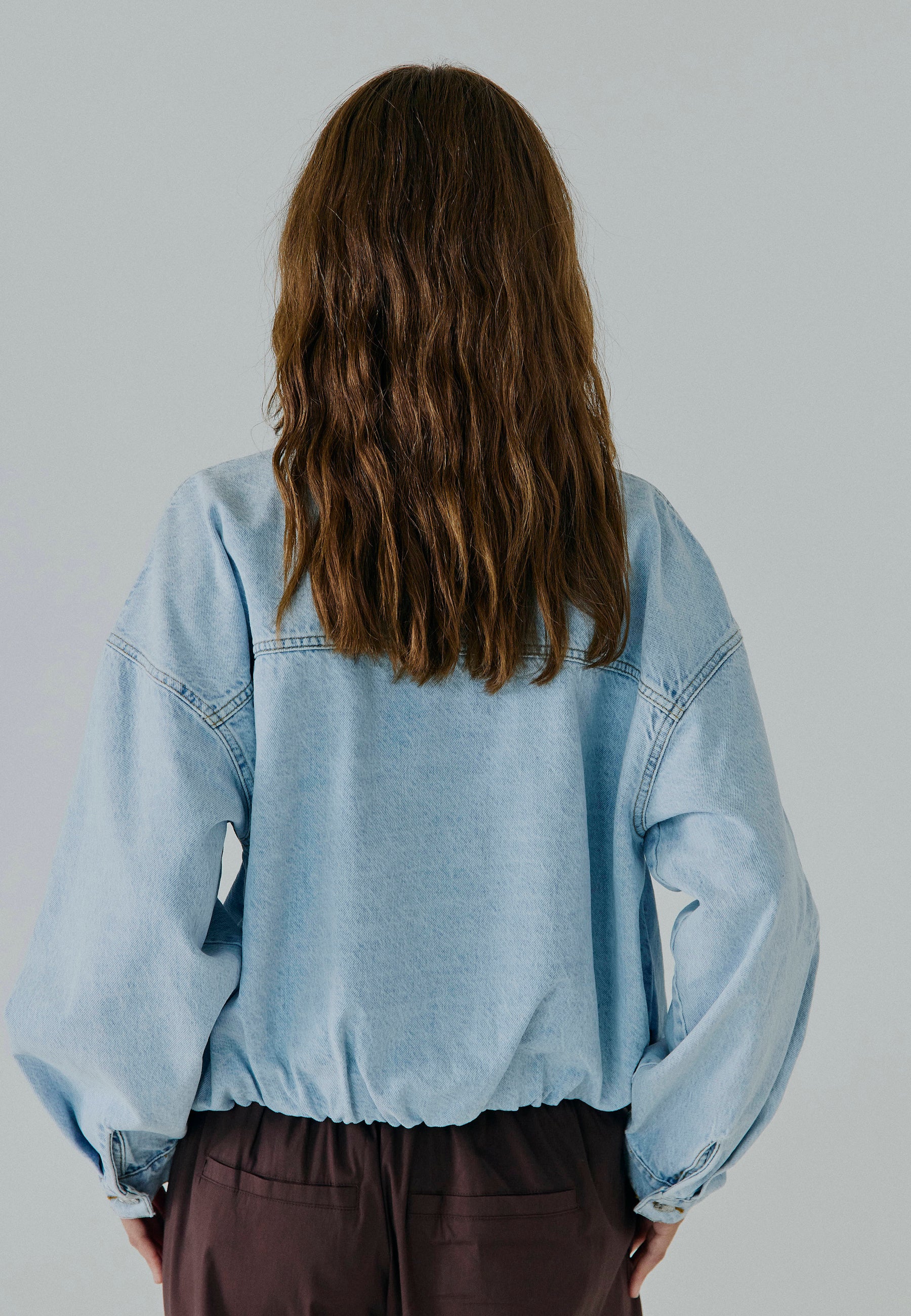NORR Mie denim jacket Jakker Light blue wash