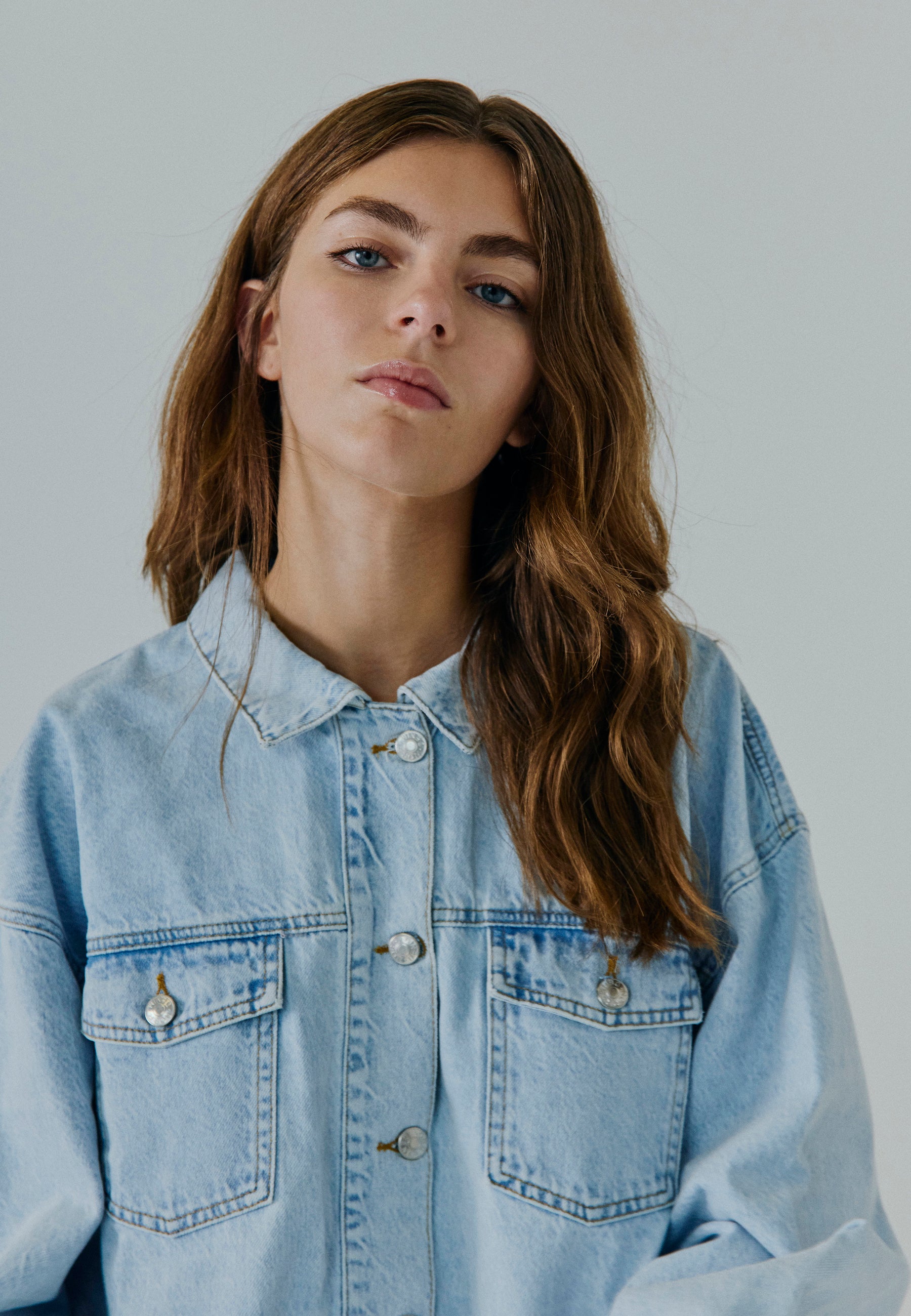 NORR Mie denim jacket Jakker Light blue wash