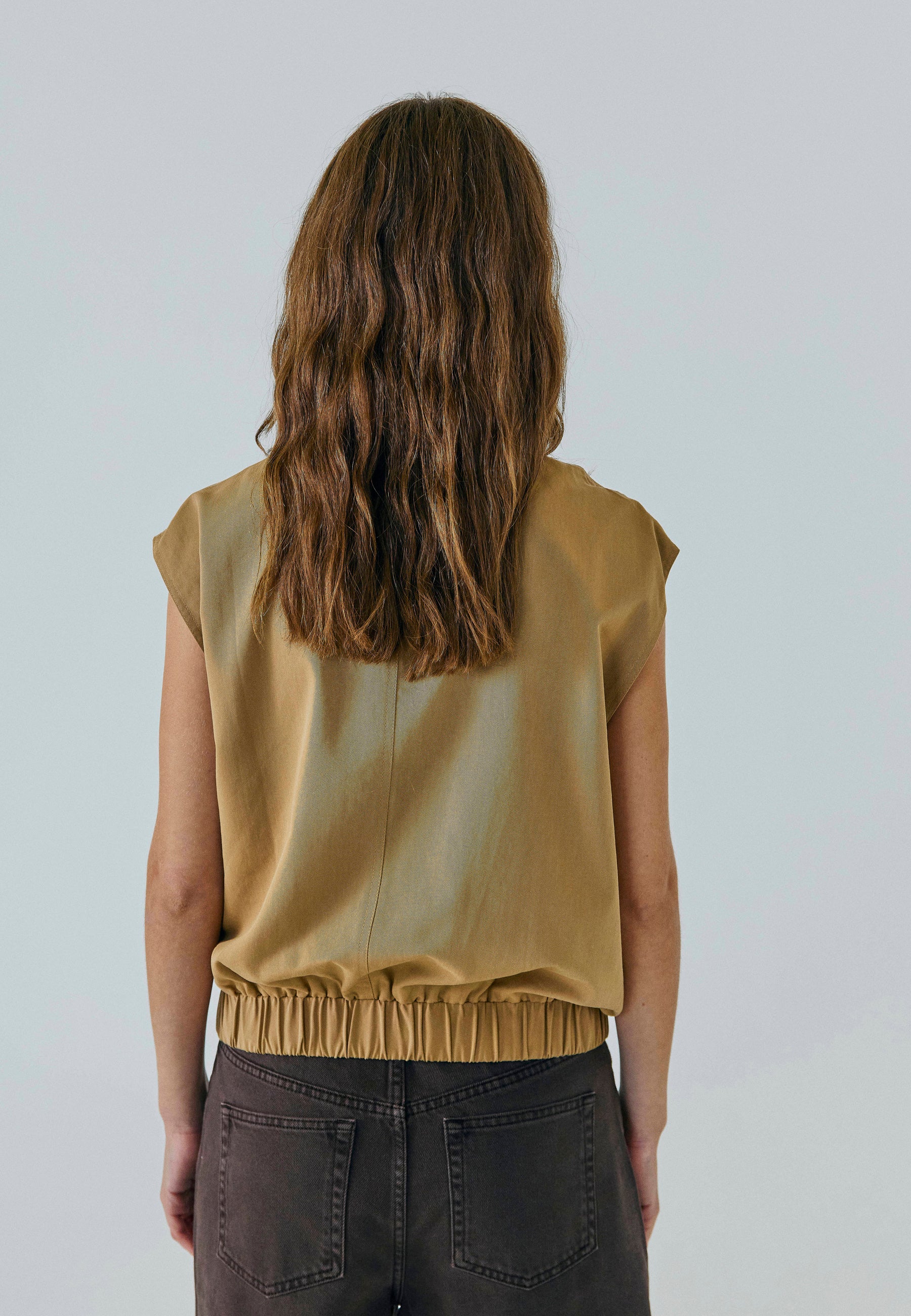 NORR Mille waistcoat Vest Beige