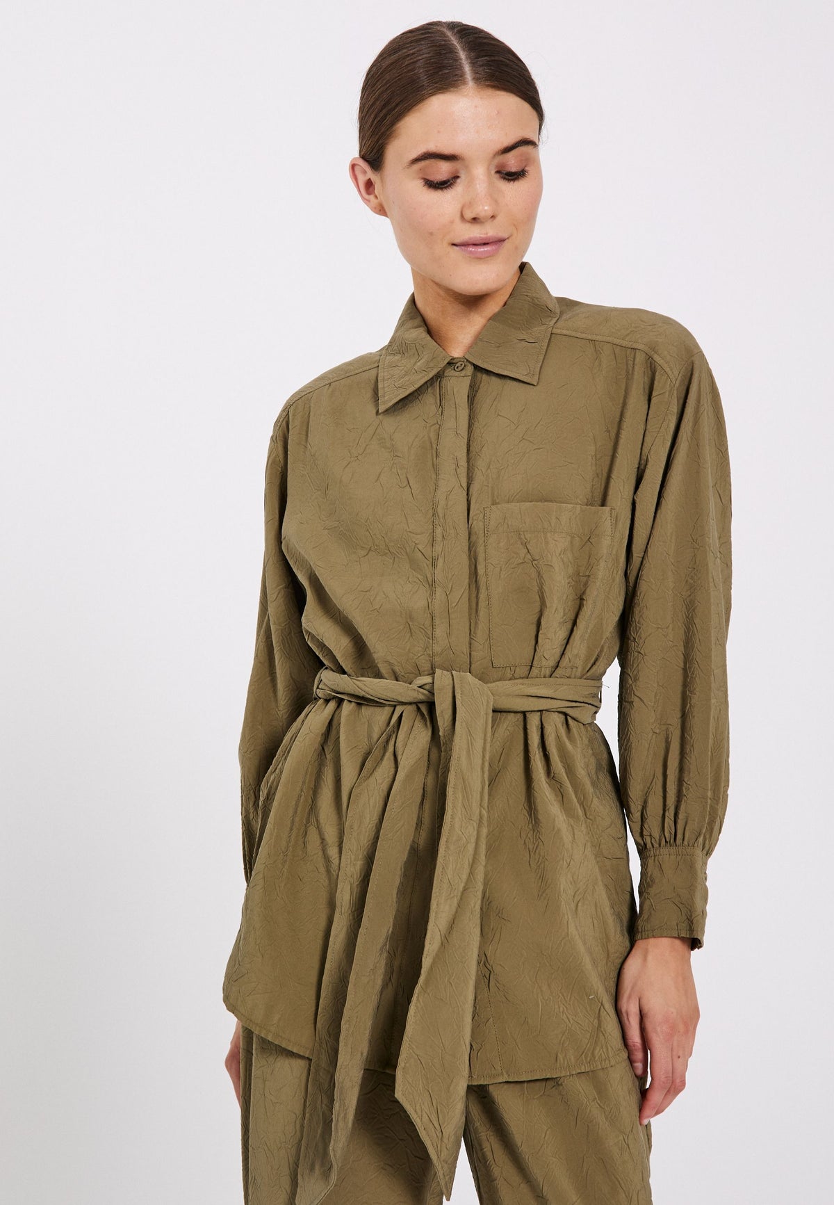 NORR Moa LS shirt Skjorter Olive