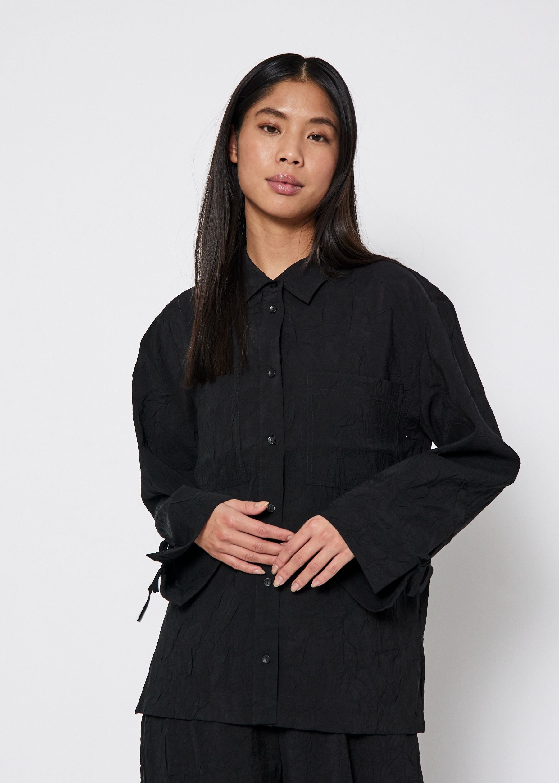 NORR Moa long shirt Shirts Black