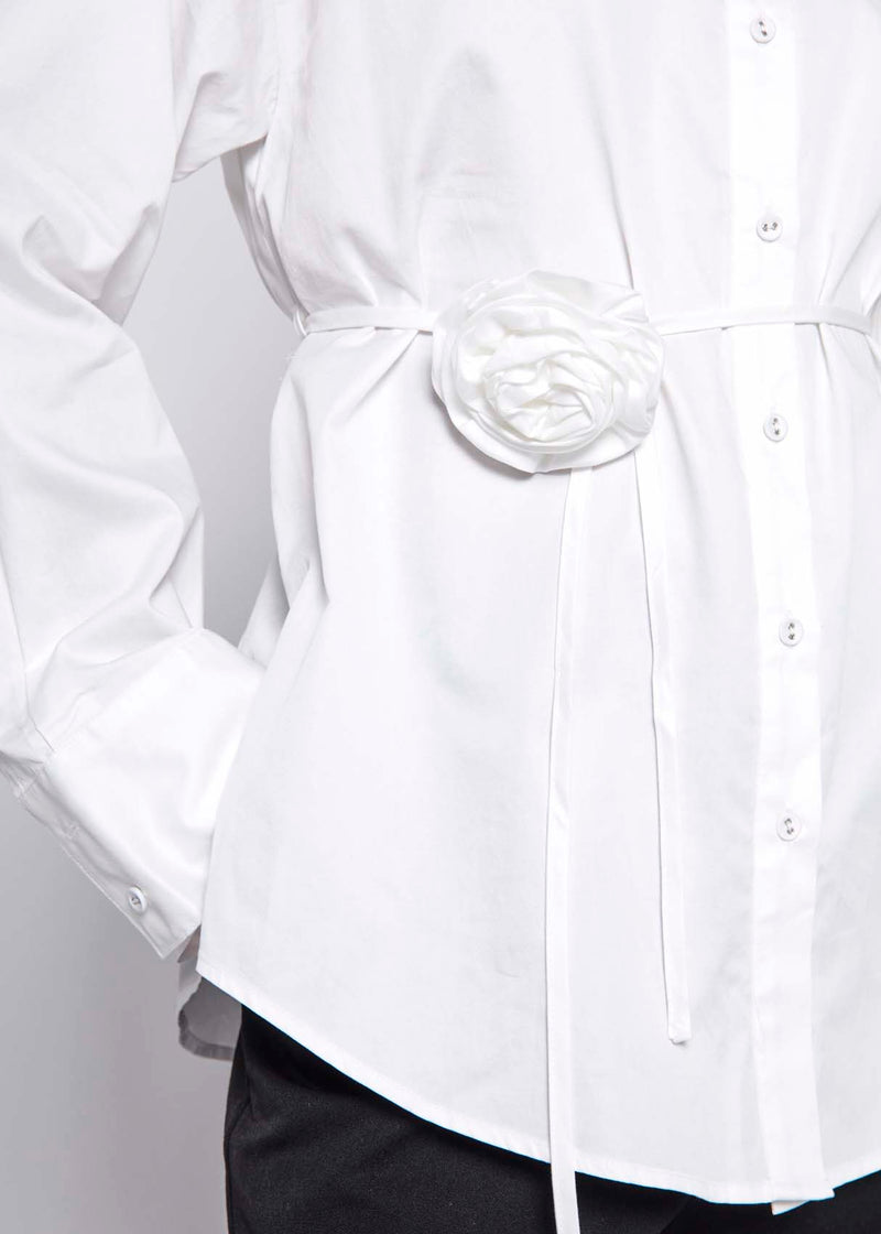 NORR Mona solid shirt Shirts Solid white