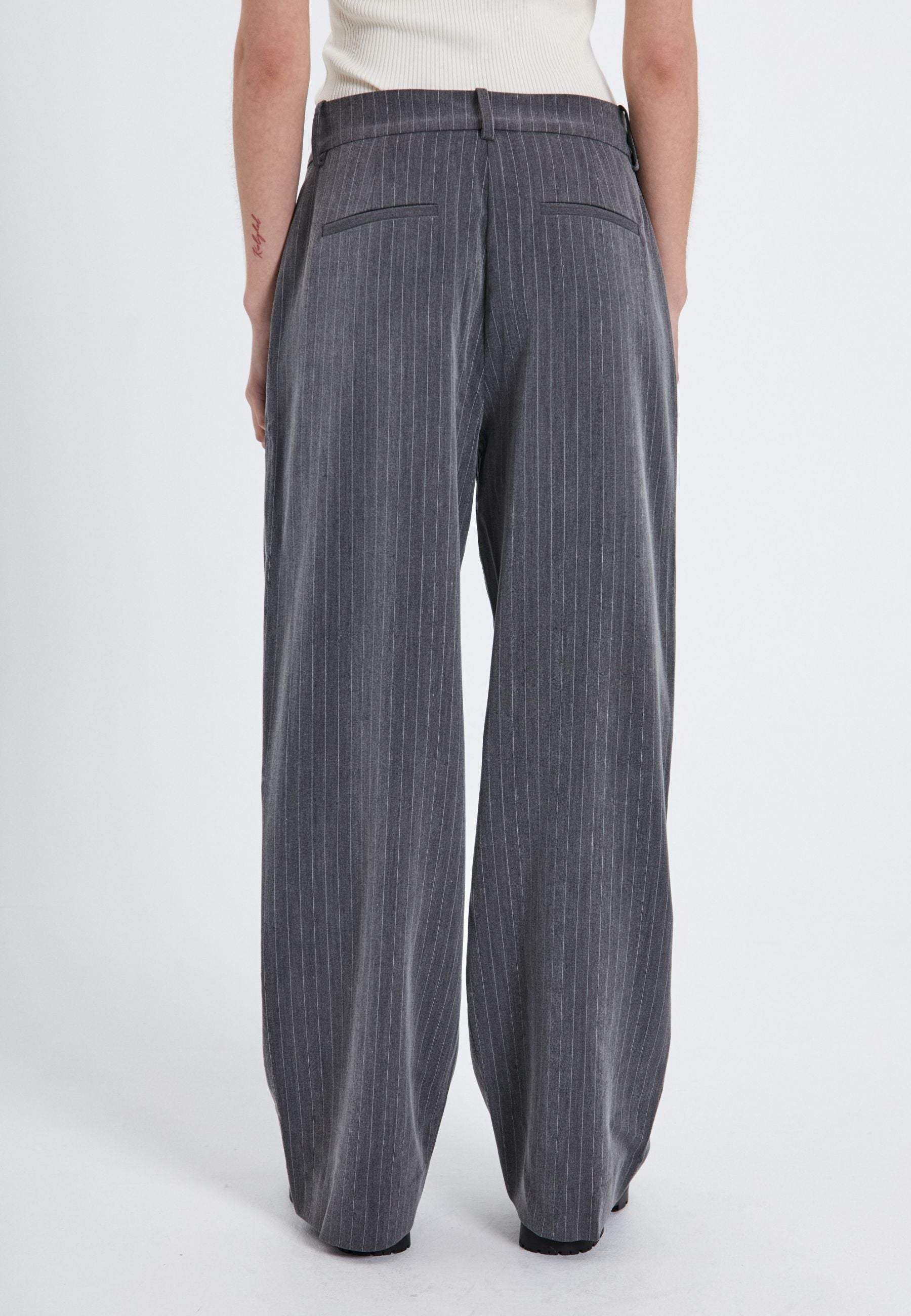 NORR Neo pinstripe pants Pants Grey pinstripe