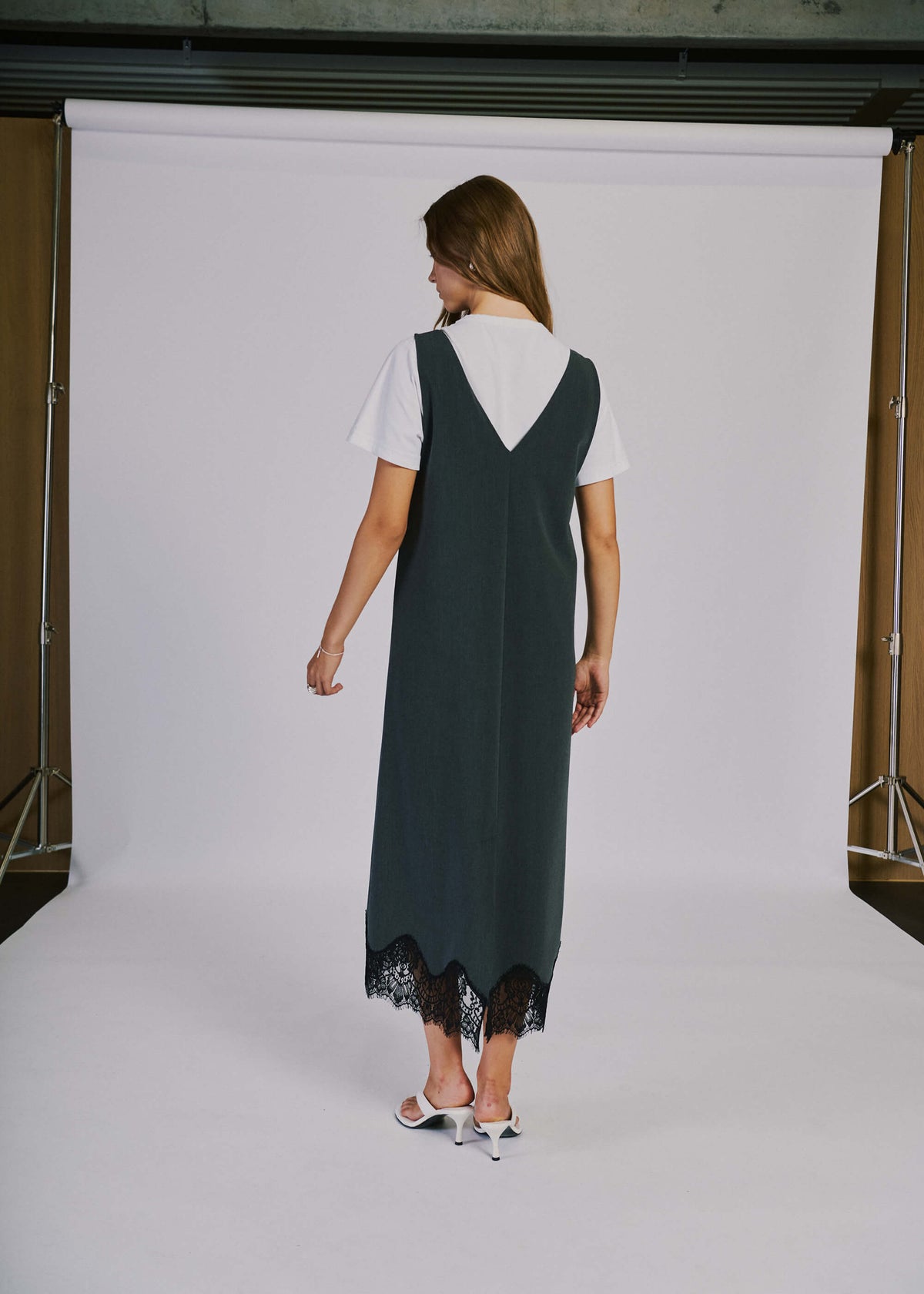 NORR Nina SL dress Kjoler Grey melange