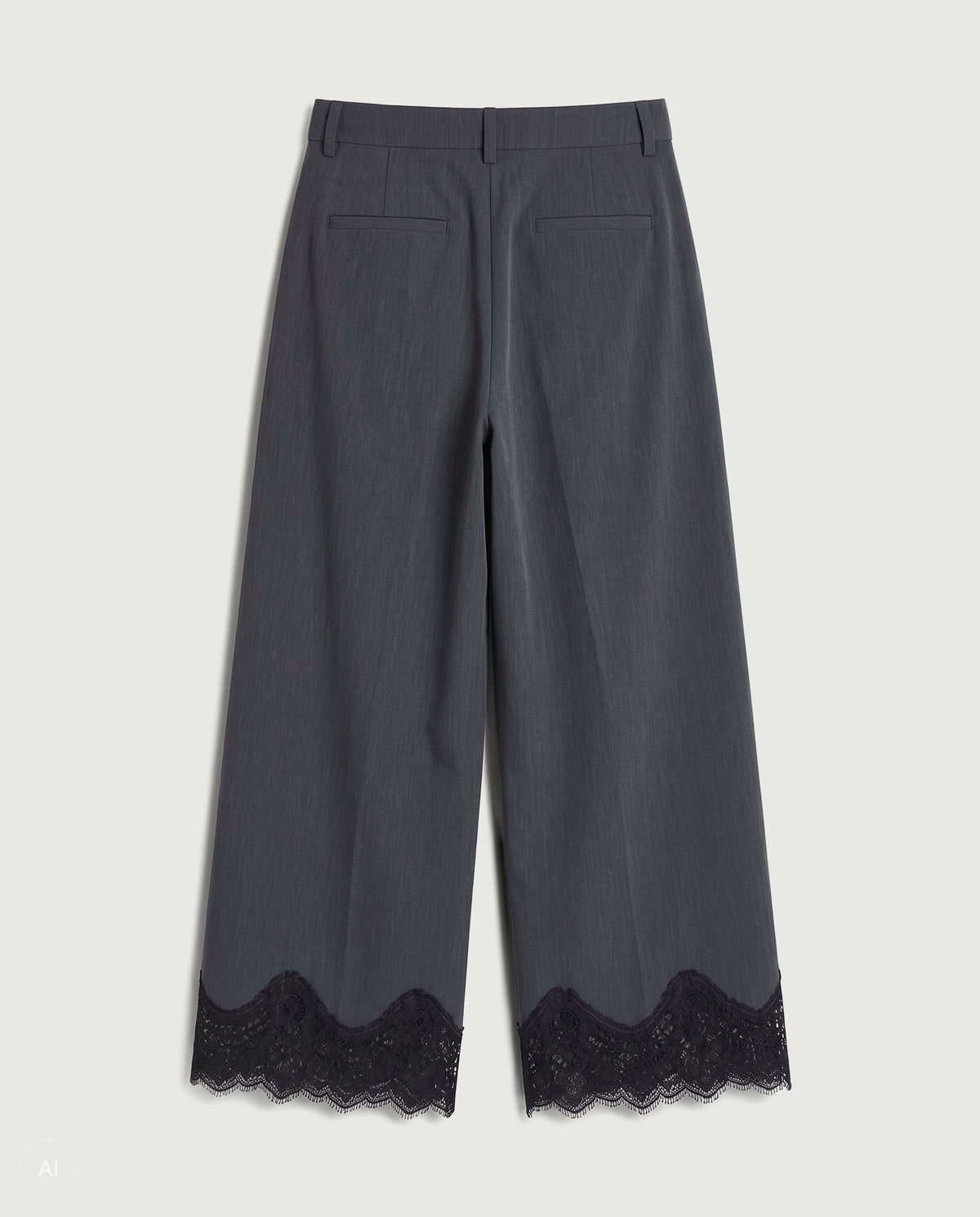 NORR Nina lace pants Bukser Grey melange