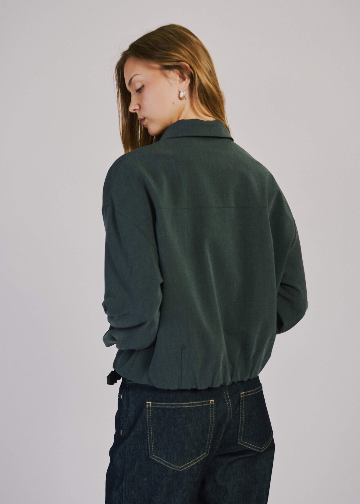 NORR Nina light jacket Jakker Grey melange