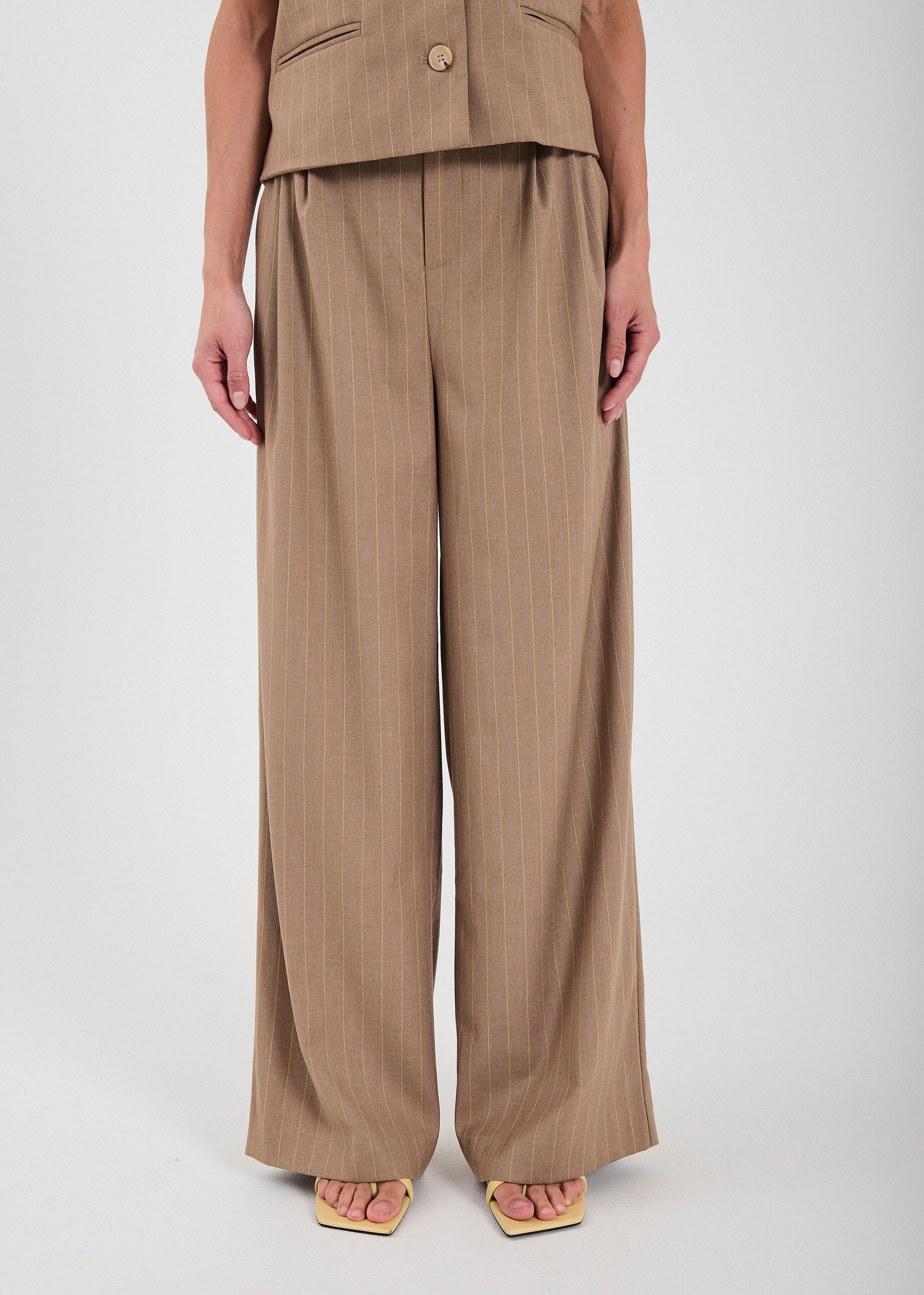 NORR Novia pants Bukser Yellow stripe