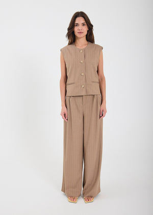 NORR Novia pants Bukser Yellow stripe