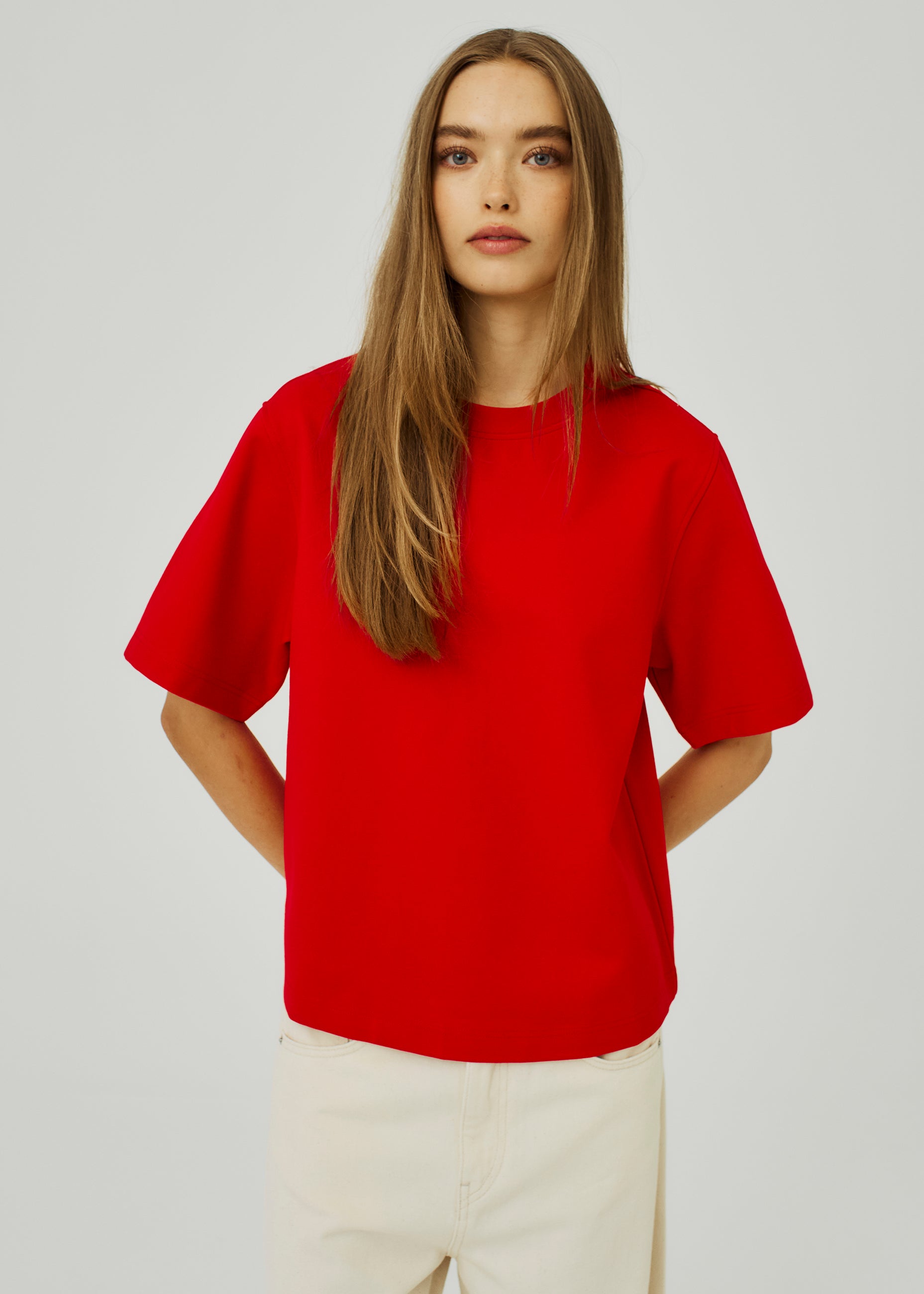 NORR Orah tee T-shirts Bright red