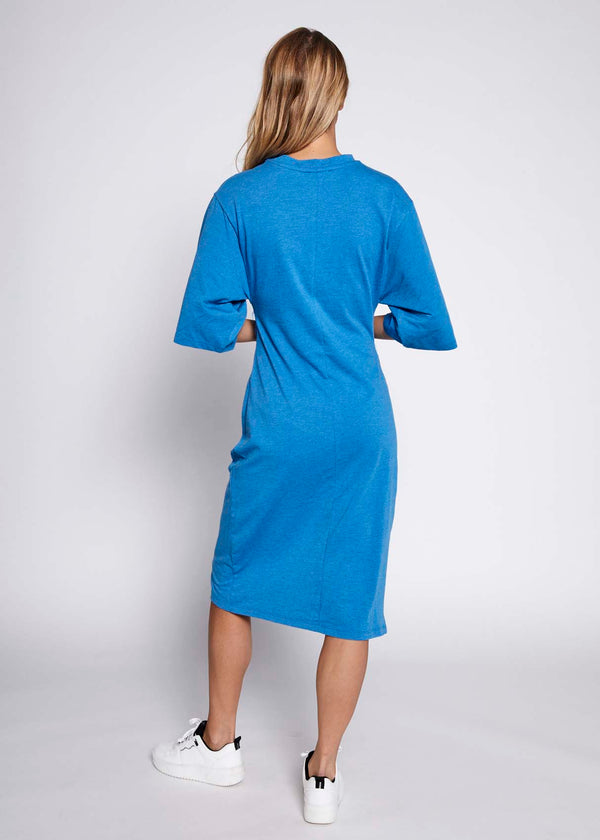 NORR Payton slit dress Dresses Strong blue