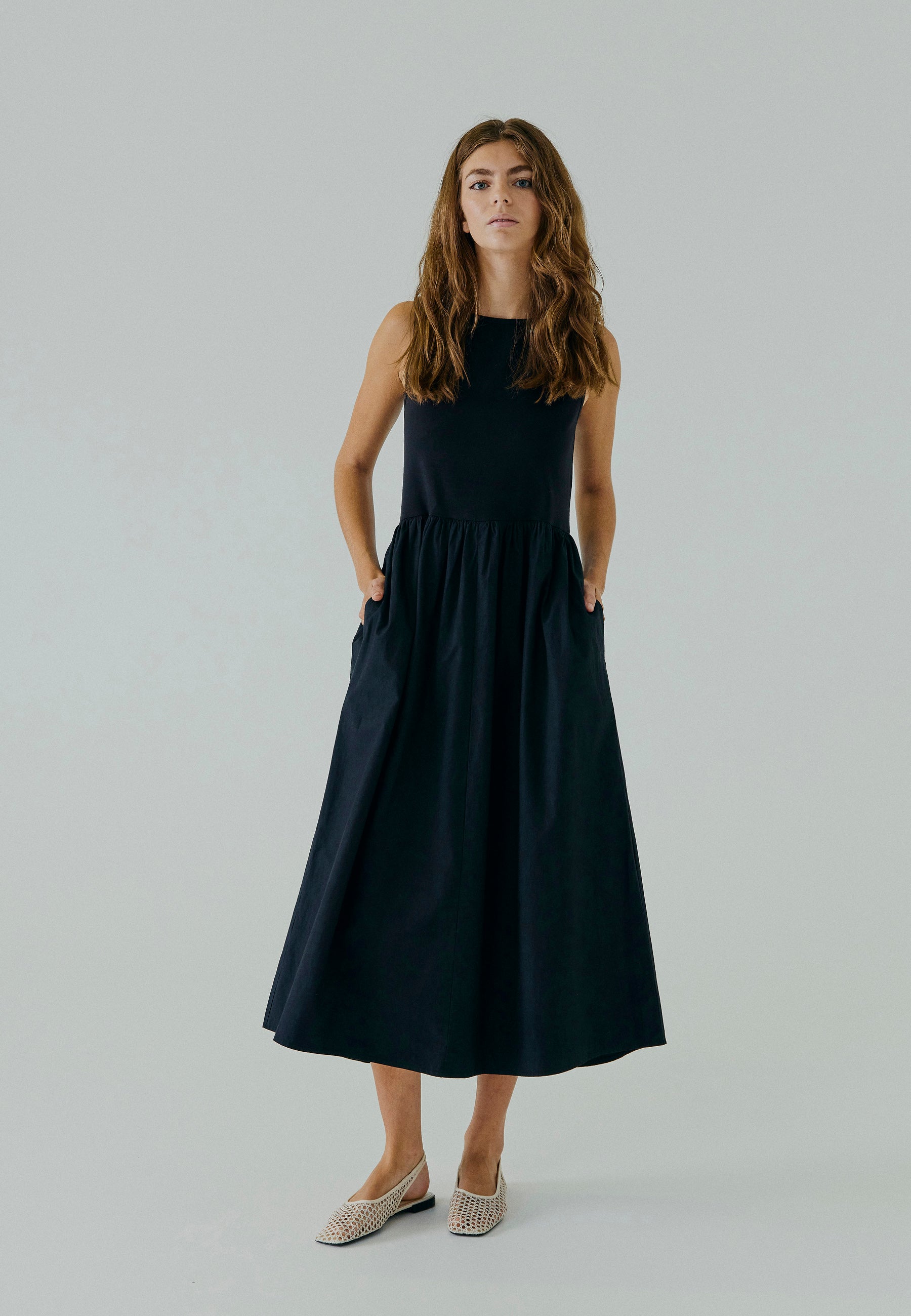 NORR Petra midi dress Kjoler Black