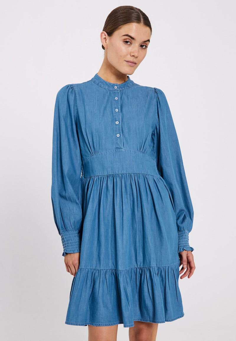 NORR Rosa Miluna dress Dresses Medium blue denim