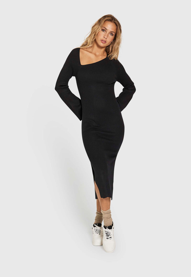 NORR Sherry WS knit dress Dresses Black01
