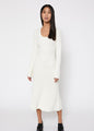 Sherry flared knit dress - Off-white