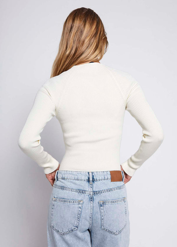 NORR Sherry knit top Tops Off-white
