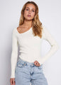 Sherry knit top - Off-white