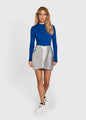 Sherry slit top - Strong blue