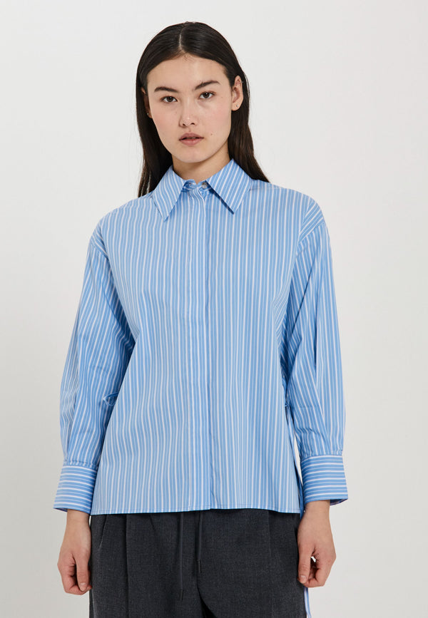 NORR Sima shirt Shirts Blue comb